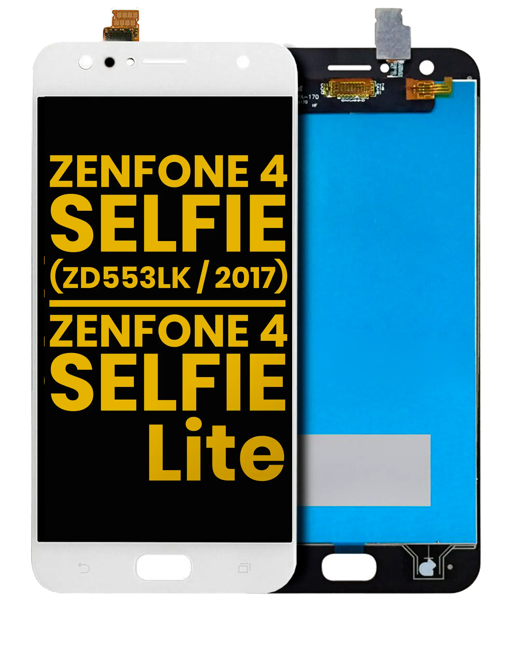 Lcd Assembly Without Frame Compatible For Asus Zenfone 4 Selfie (Zd553Kl / 2017) / Zenfone 4 Selfie Lite (Zb553Kl / 2017) (Refurbished) (White)