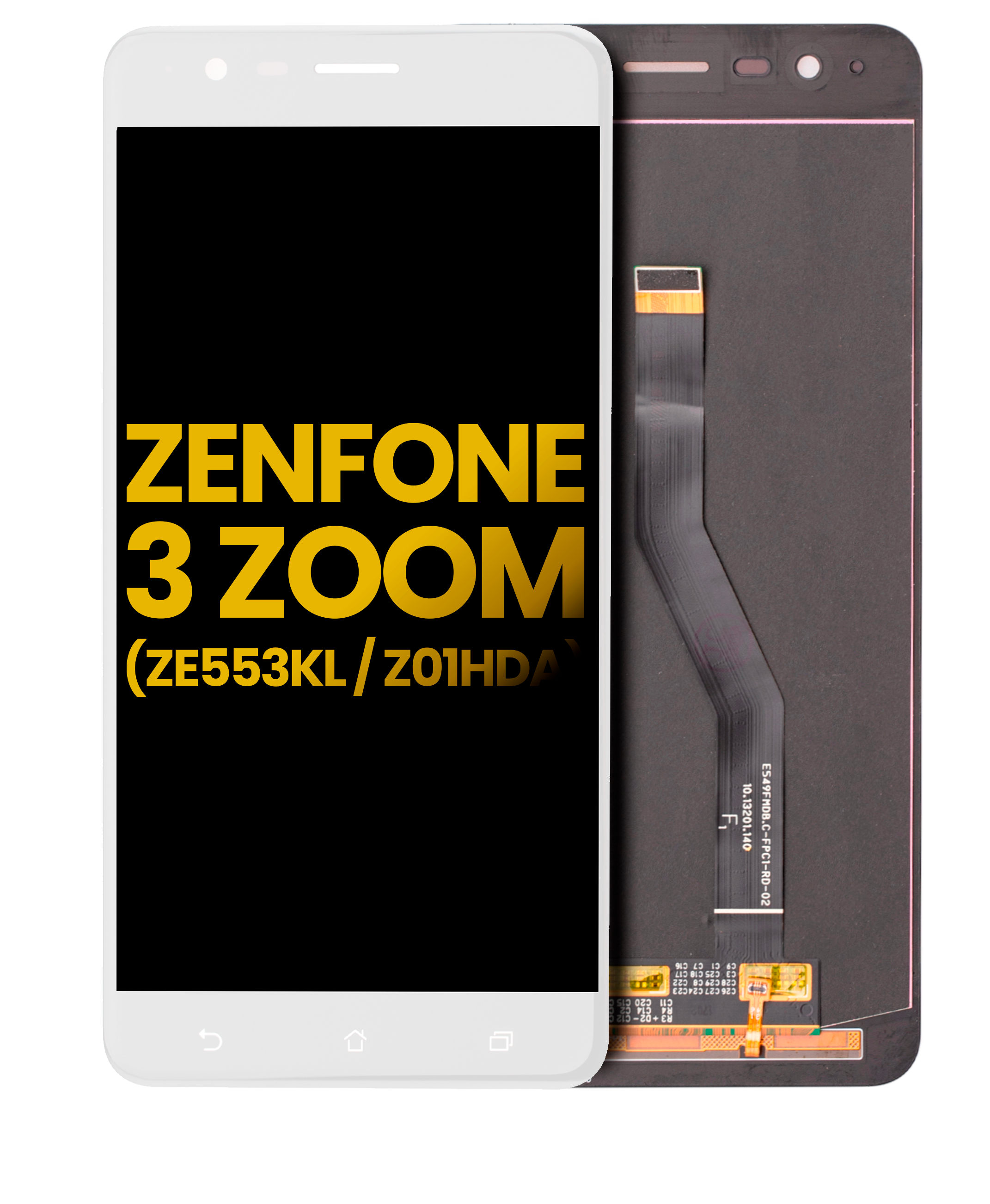 Lcd Assembly Without Frame Compatible For Asus Zenfone 3 Zoom (Ze553Kl / 2017) (Refurbished) (White)