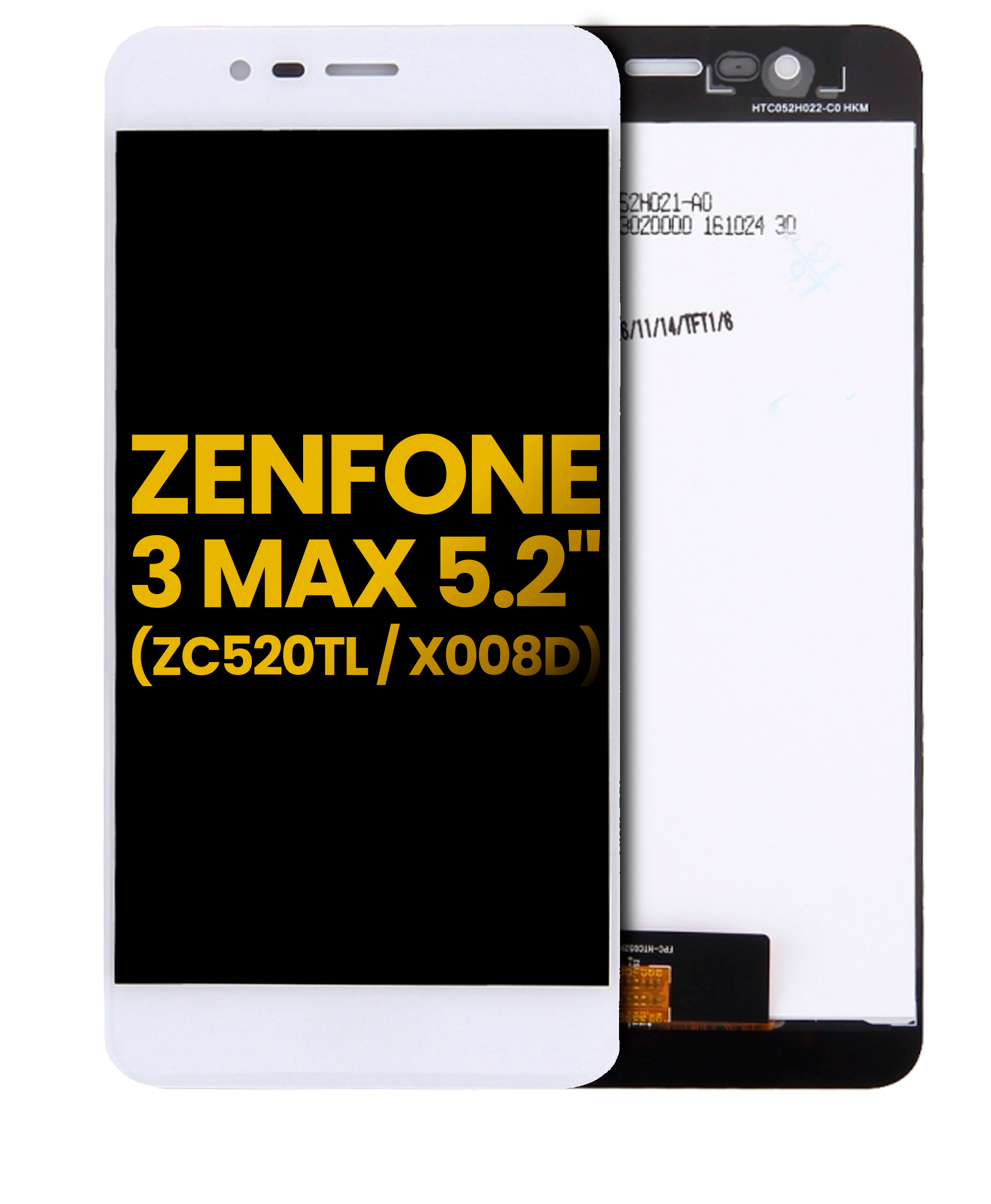 Lcd Assembly Without Frame Compatible For Asus Zenfone 3 Max 5.2" (Zc520Tl / 2016) (White)