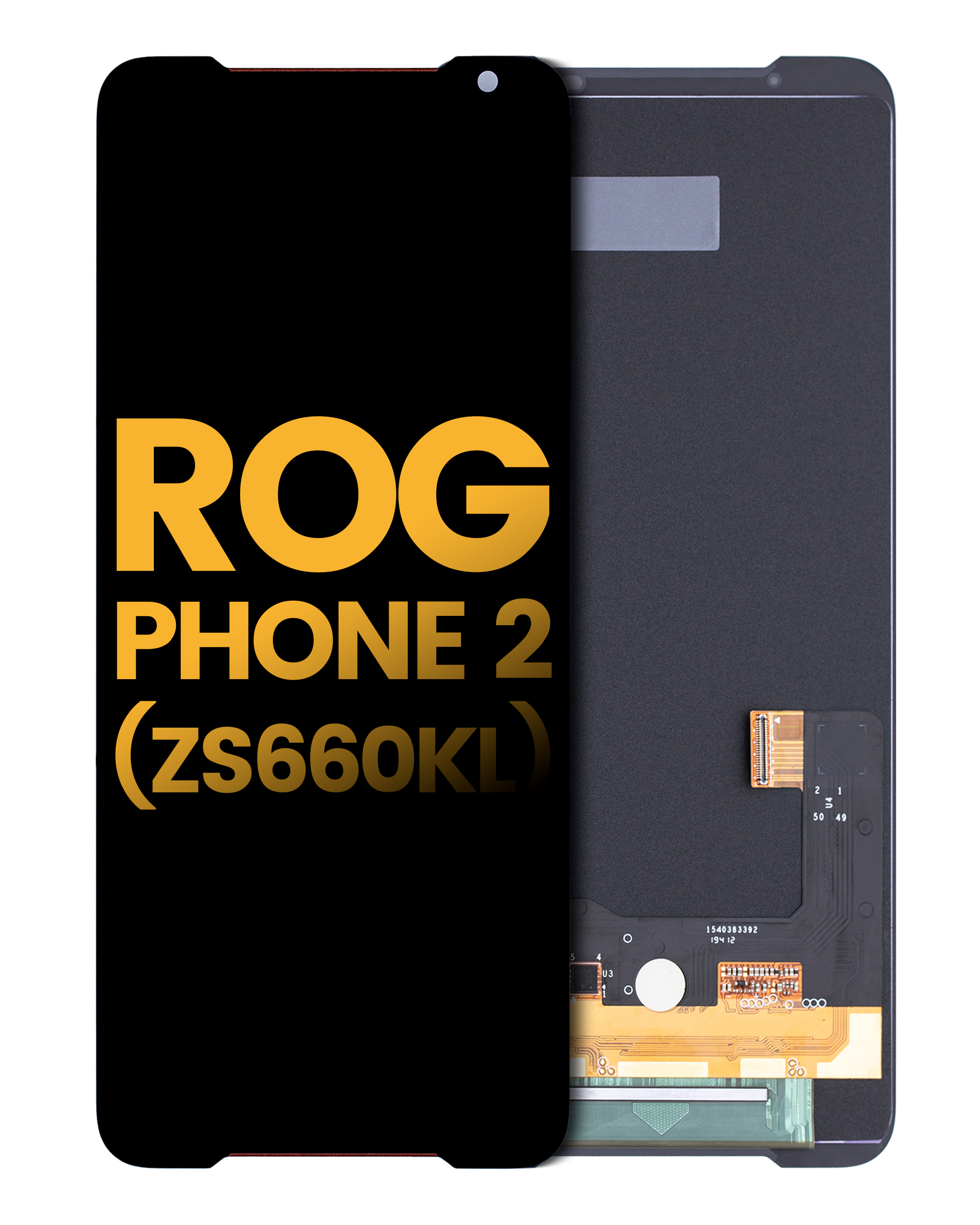 Oled Assembly Without Frame Compatible For Asus Rog Phone 2 (Zs660Kl) (Refurbished) (All Colors)