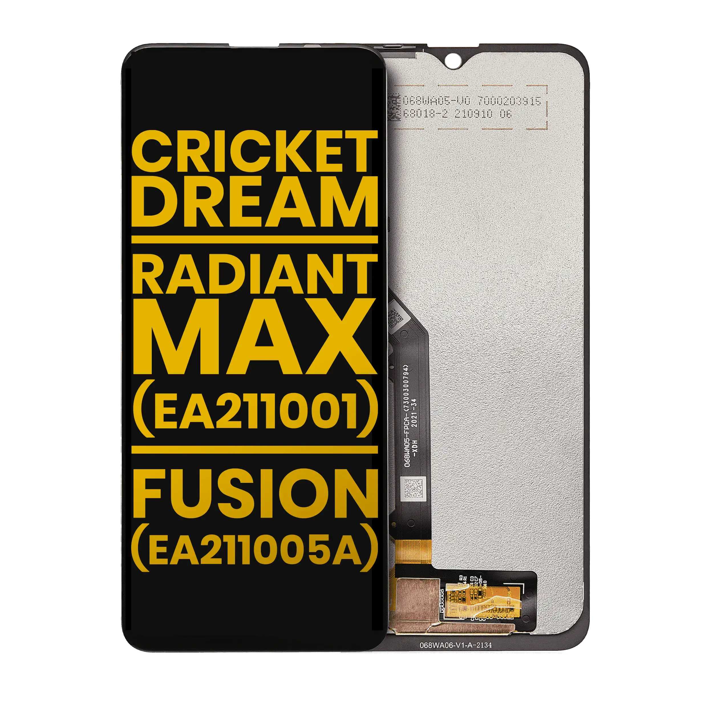 Lcd Assembly Without Frame Compatible For Cricket Dream 5G / At&T Radiant Max 5G (Ea211001) / At&T Fusion 5G (Ea211005A) (Refurbished) (All Colors)