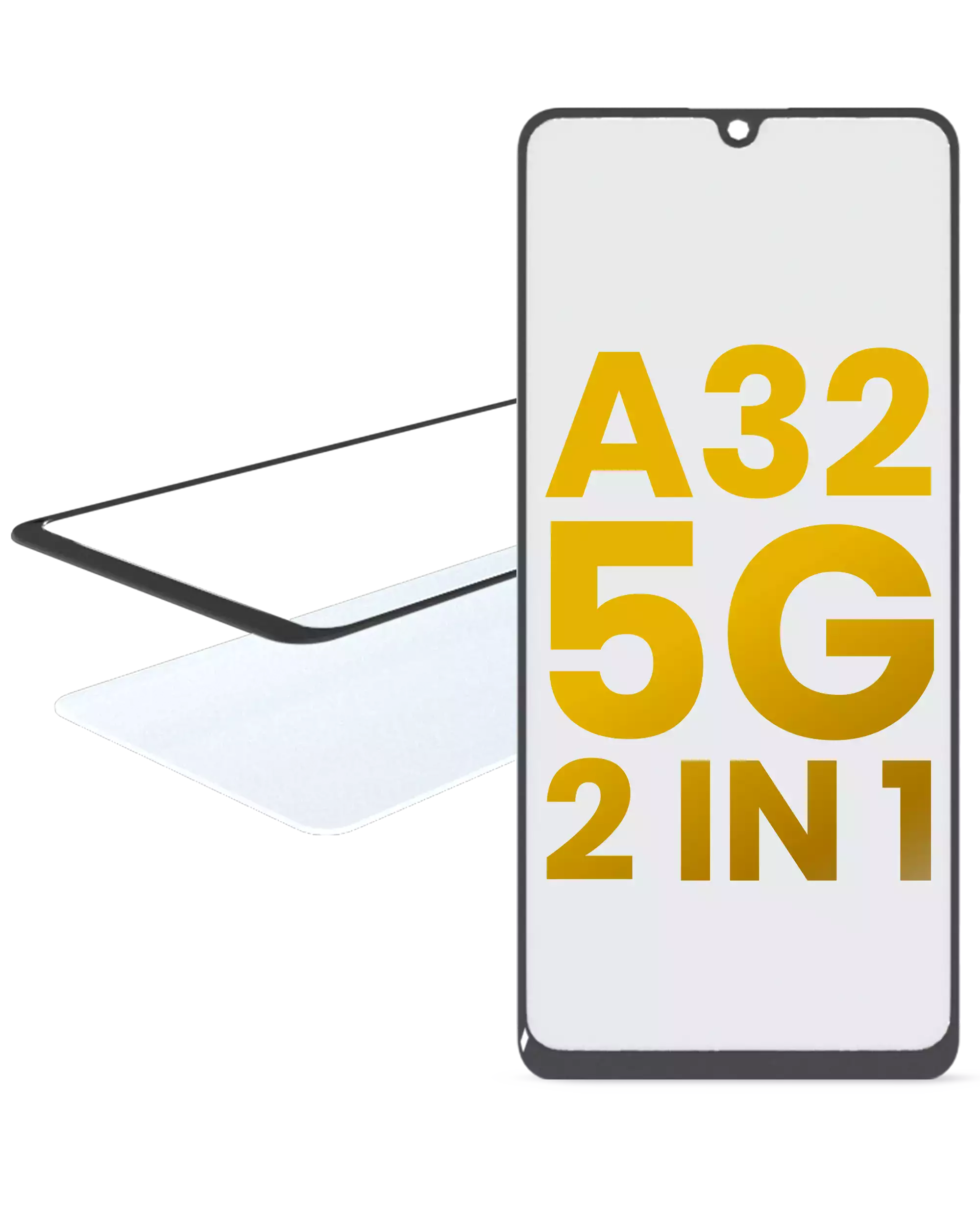 2 In 1 Front Glass With Oca Pre-Installed Compatible For Samsung Galaxy A32 (A325 / 2021)