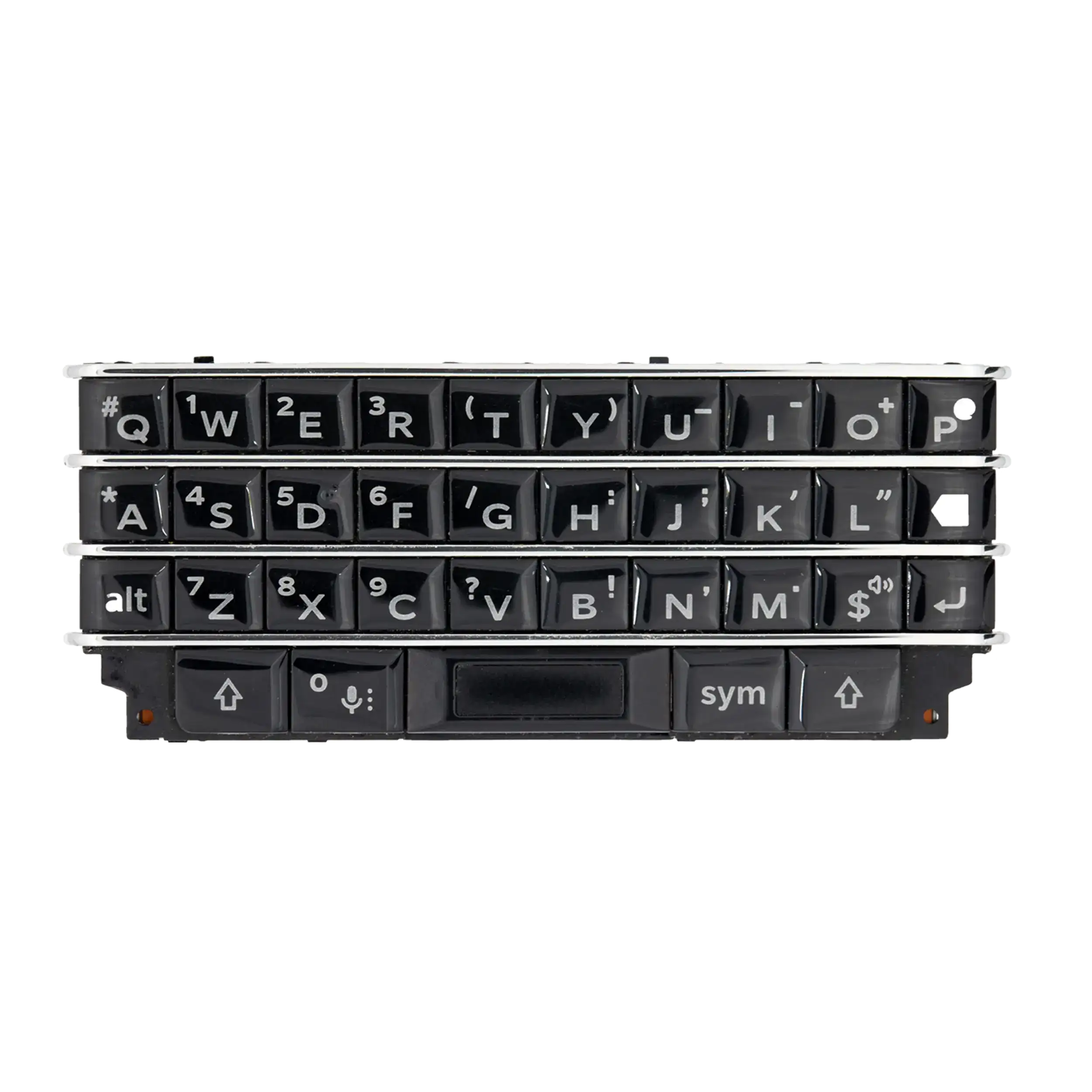 Keyboard Compatible For Blackberry Keyone (Silver)