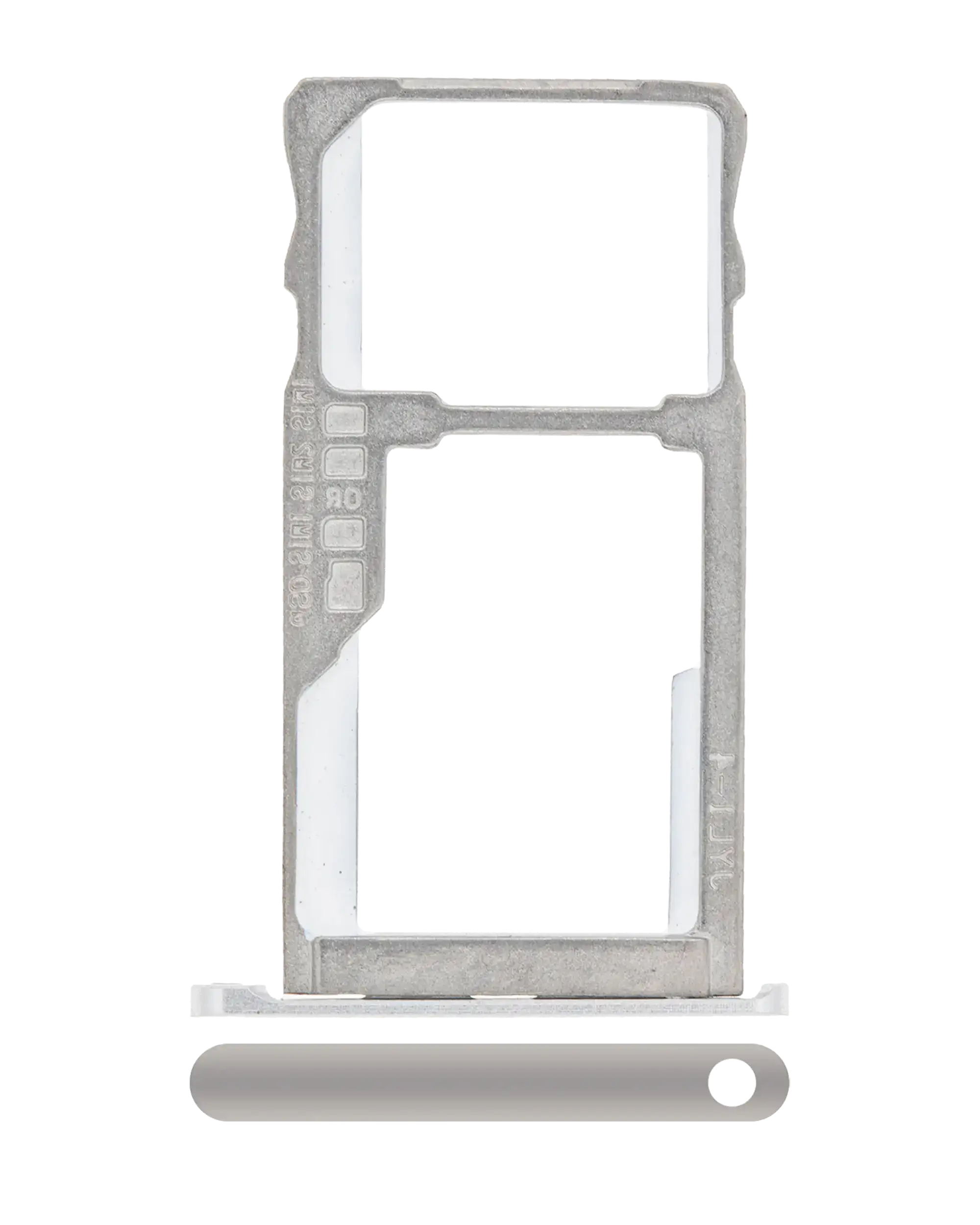 Sim Card Tray Compatible For Blackberry Keyone (Silver)