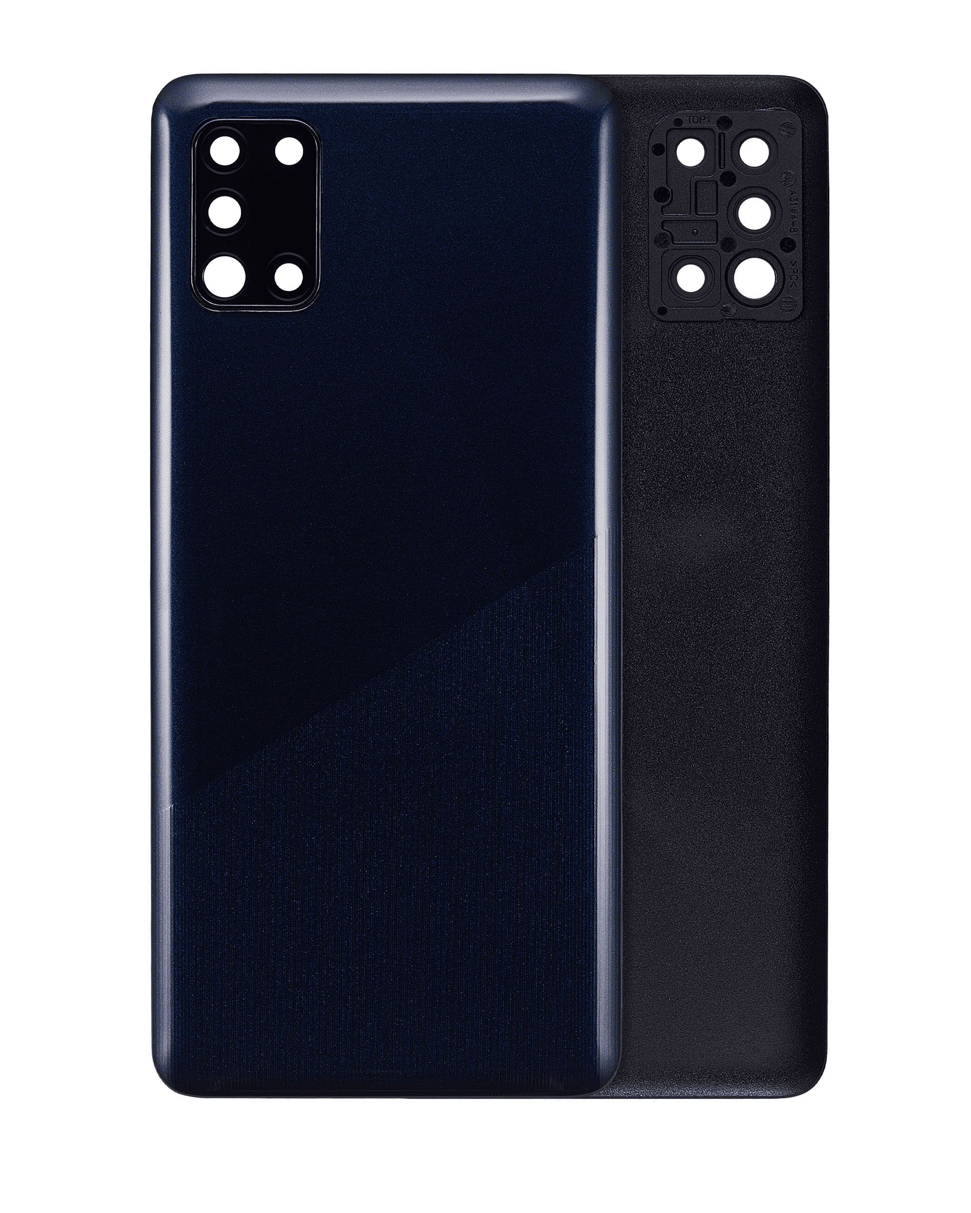 Back Cover Glass With Camera Lens Compatible For Samsung Galaxy A31 (A315 / 2020) (Aftermarket Plus) (Prism Crush Blue)