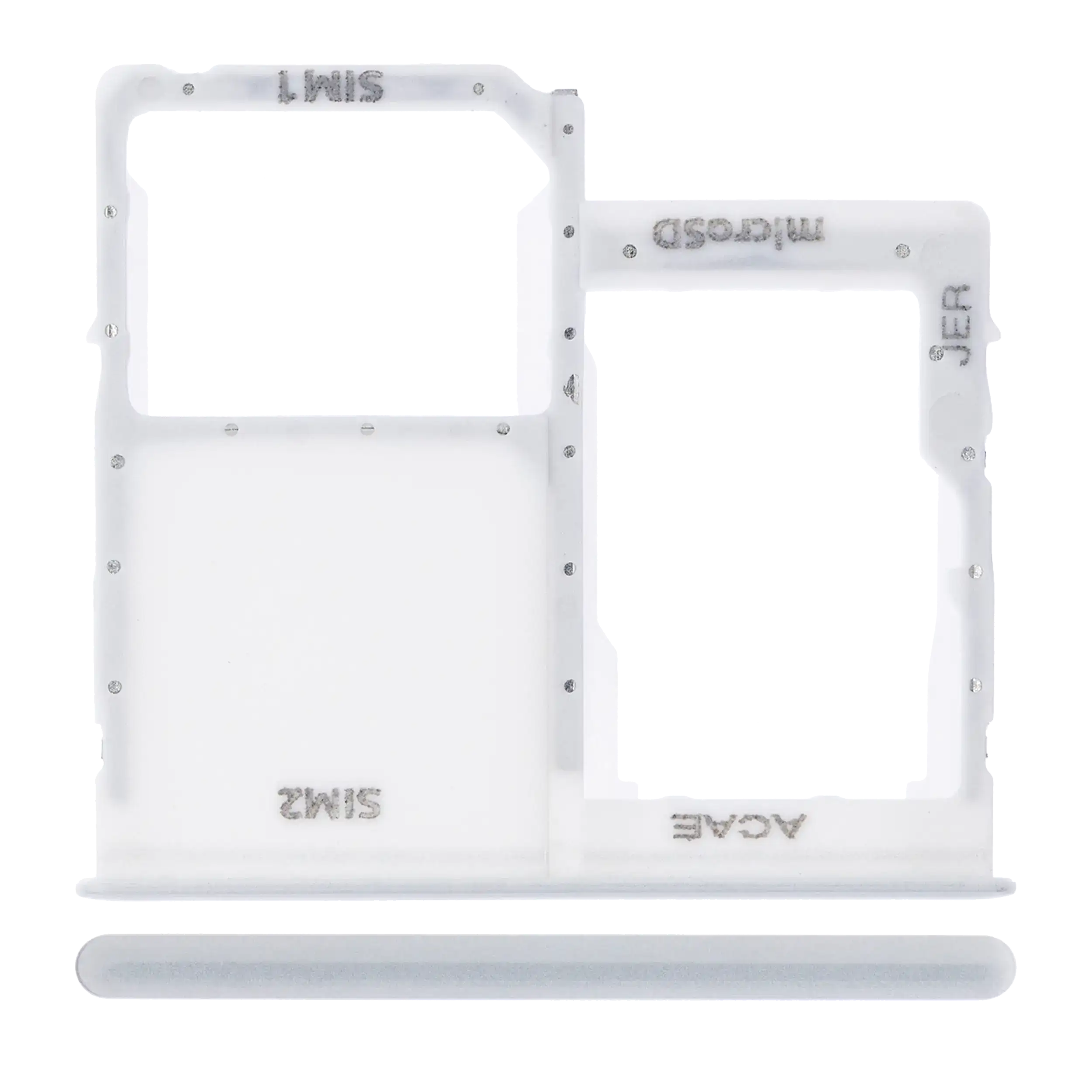 Single Sim Card Tray Compatible For Samsung Galaxy A31 (A315 / 2020) (Prism Crush White)