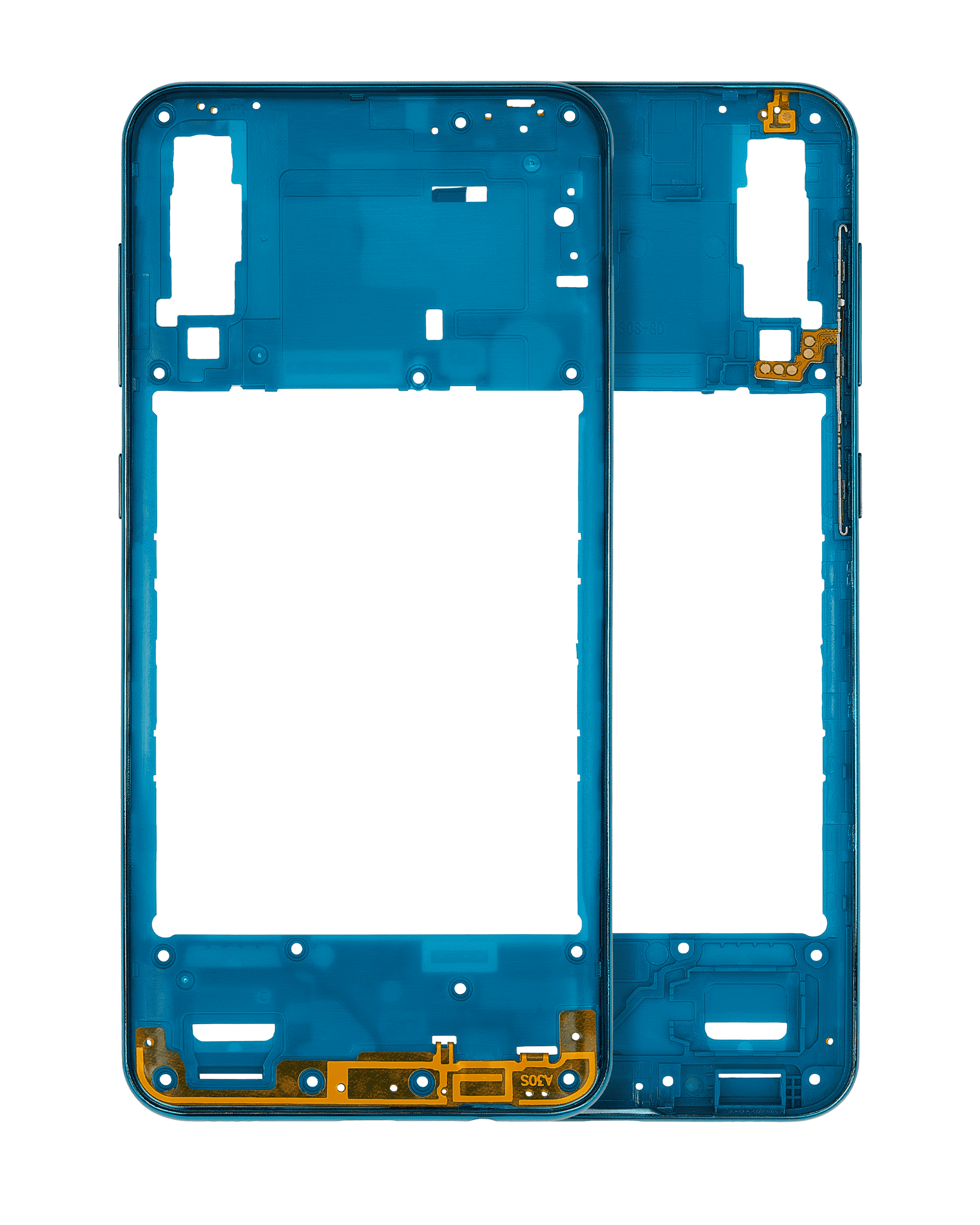 Mid-Frame Housing Compatible For Samsung Galaxy A30S (A307 / 2019) (Aftermarket Plus) (Prism Crush Green)