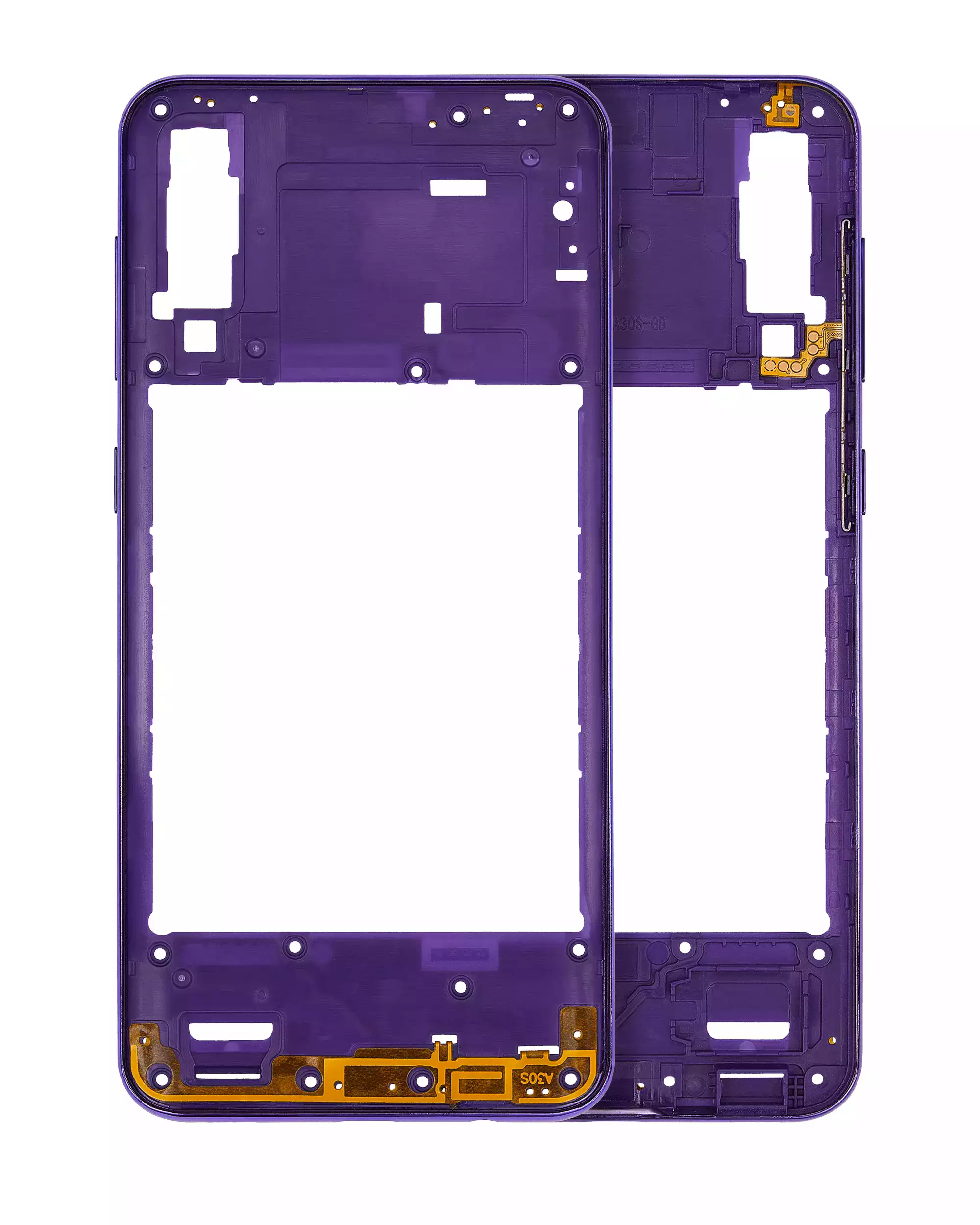 Mid-Frame Housing Compatible For Samsung Galaxy A30S (A307 / 2019) (Aftermarket Plus) (Prism Crush Violet)