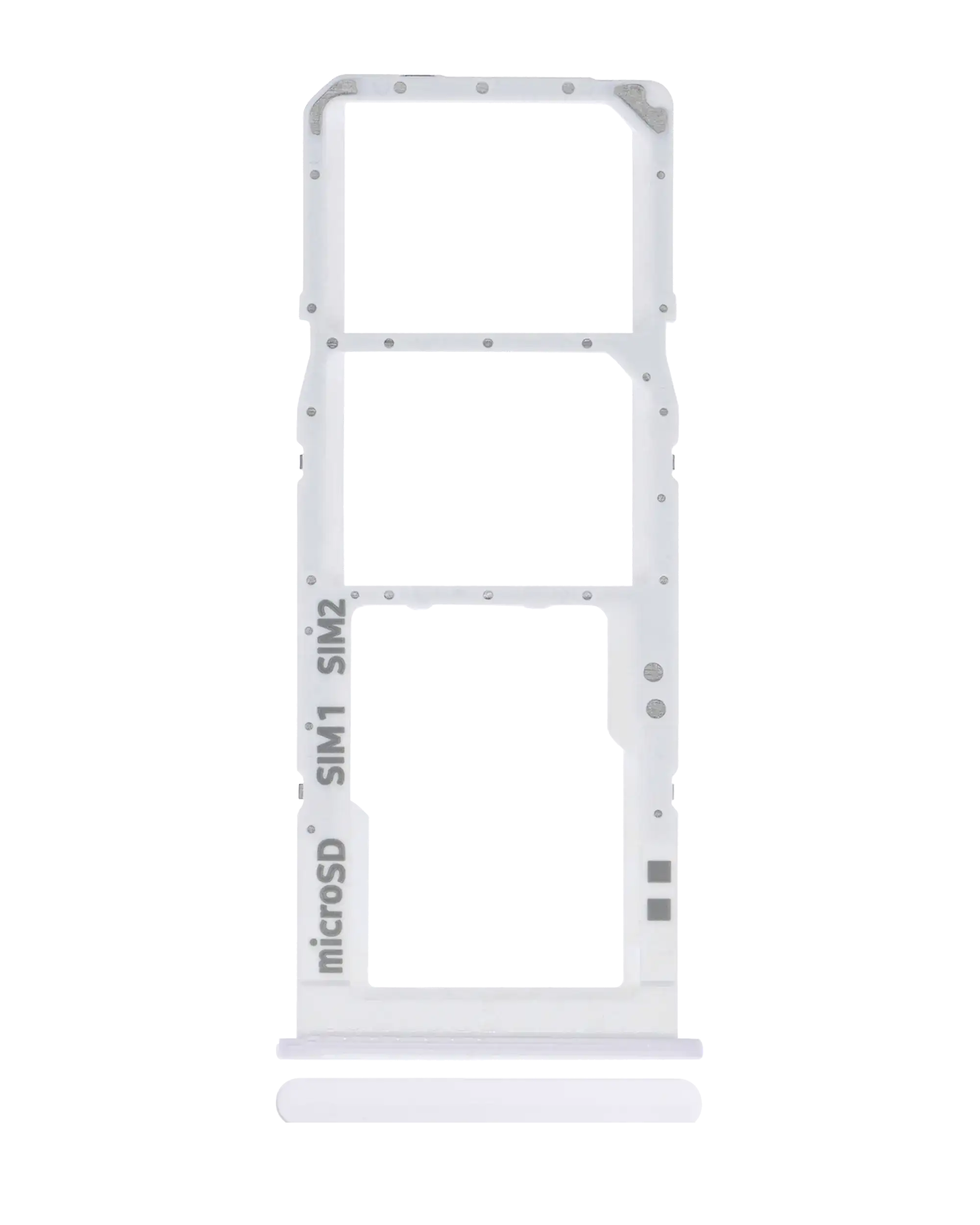 Dual Sim Card Tray Compatible For Samsung Galaxy A30S (A307 / 2019) (White)