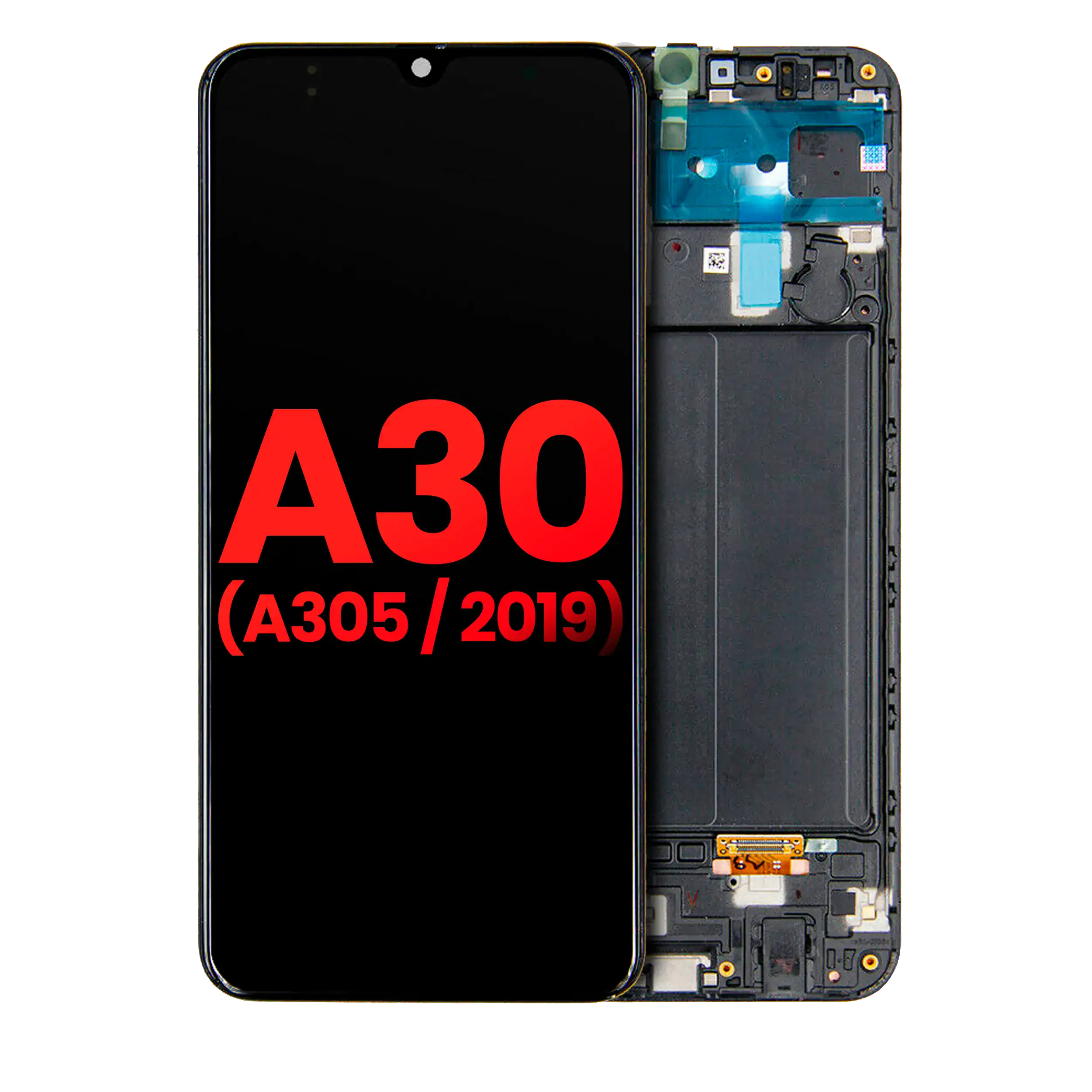 Oled Assembly With Frame Compatible For Samsung Galaxy A30 (A305 / 2019) (Aftermarket Plus) (All Colors)