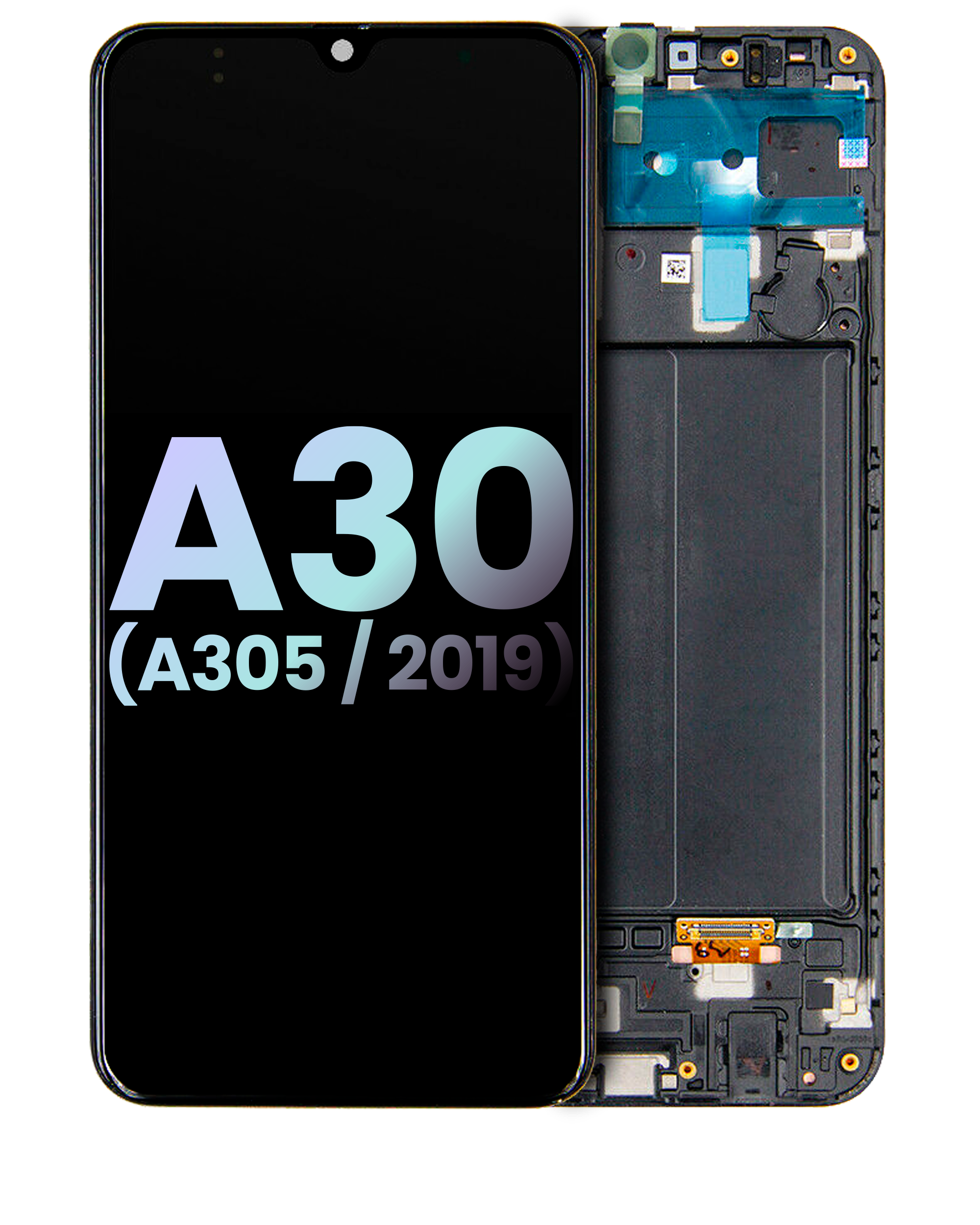 Oled Assembly With Frame Compatible For Samsung Galaxy A30 (A305 / 2019) (Service Pack) (All Colors)