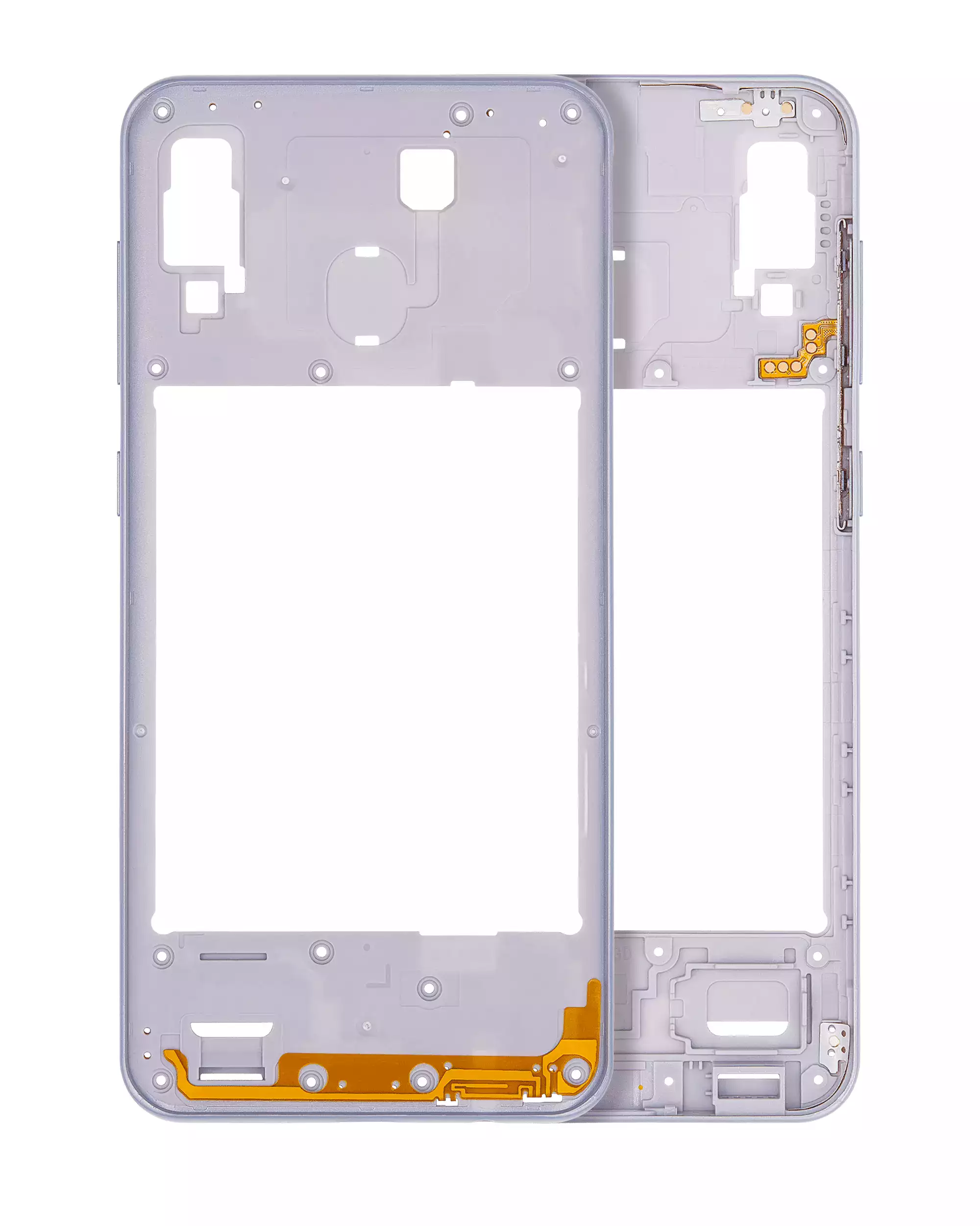 Mid-Frame Housing Compatible For Samsung Galaxy A30 (A305 / 2019) (Aftermarket Plus) (White)
