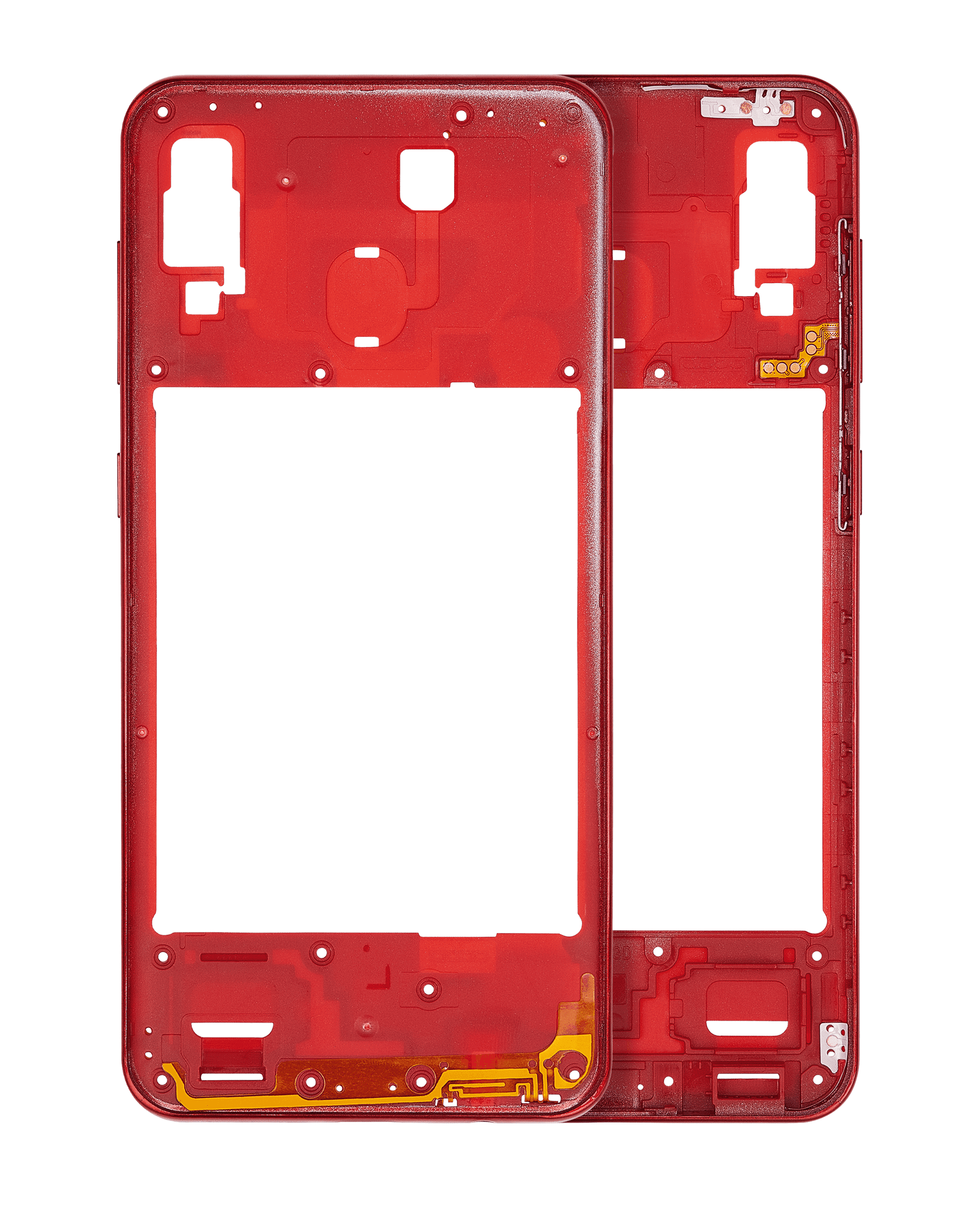 Mid-Frame Housing Compatible For Samsung Galaxy A30 (A305 / 2019) (Aftermarket Plus) (Red)