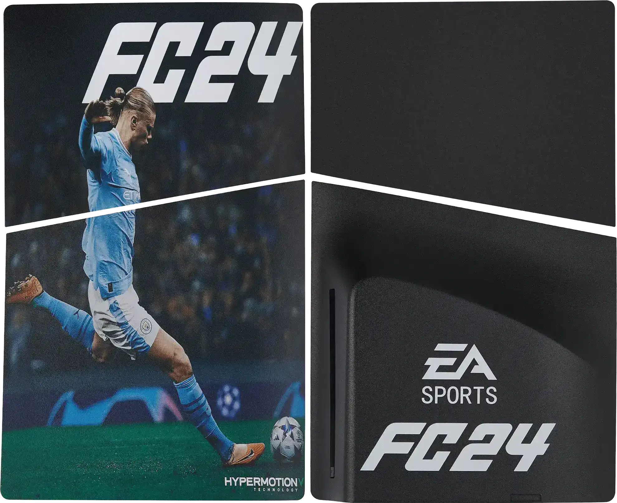 Faceplate Cover (Top & Bottom) Compatible For Sony Playstation 5 Slim Disc Edition (Ea Sport Fc24 Fifa)
