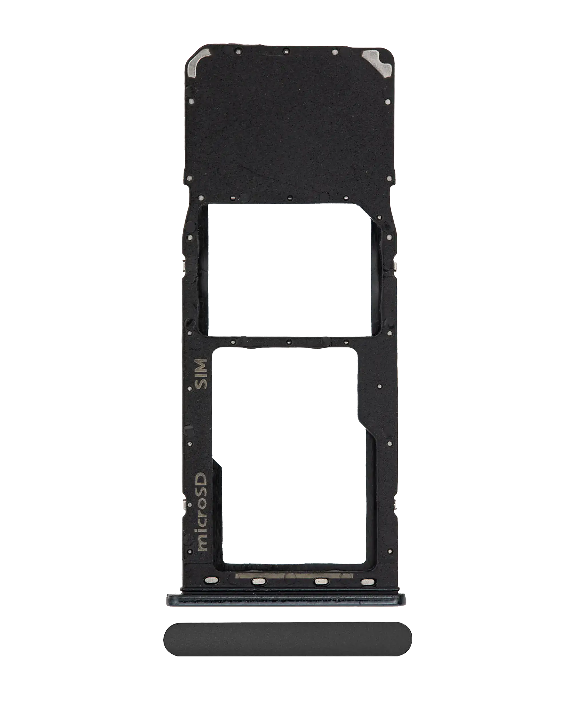 Single Sim Card Tray Compatible For Samsung Galaxy A20 (A205 / 2019) / A30 (A305 / 2019) / A50 (A505 / 2019) (Black)