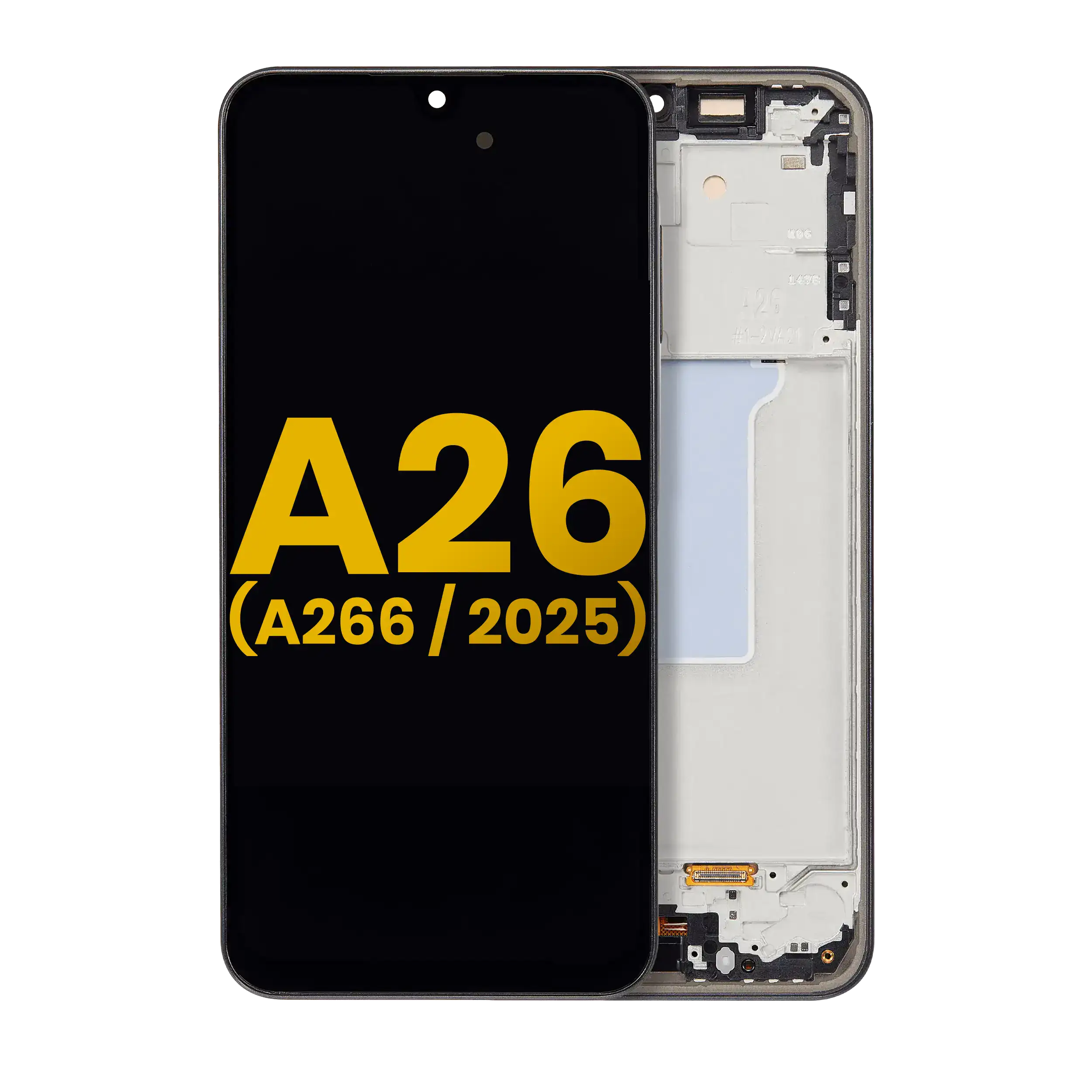Oled Assembly With Frame Compatible For Samsung Galaxy A26 5G (A266 / 2025) (Refurbished) (Black)