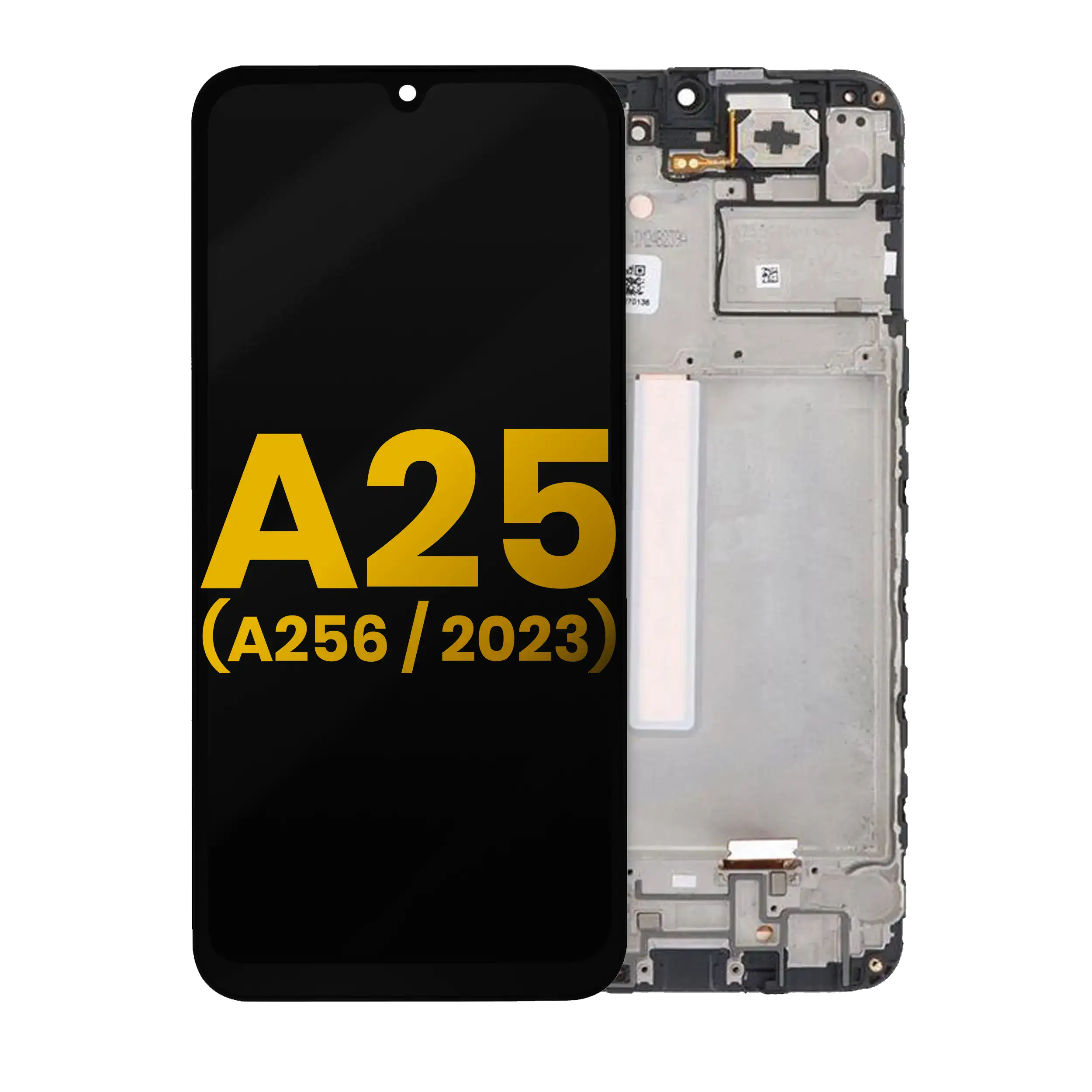 Oled Assembly With Frame Compatible For Samsung Galaxy A25 5G (A256 / 2023) (Refurbished) (All Colors)