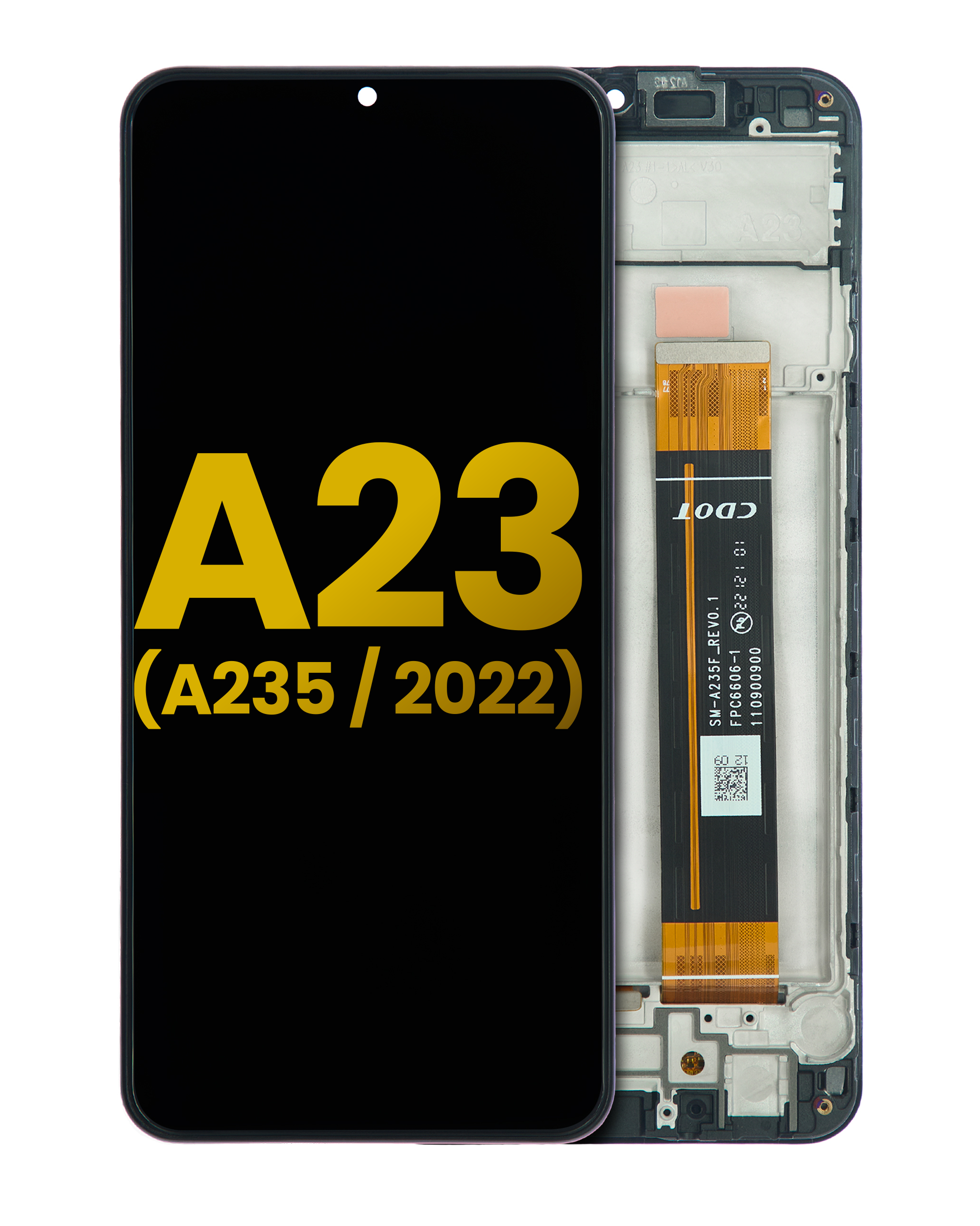 Lcd Assembly With Frame Compatible For Samsung Galaxy A23 (A235 / 2022) (Refurbished) (All Colors)