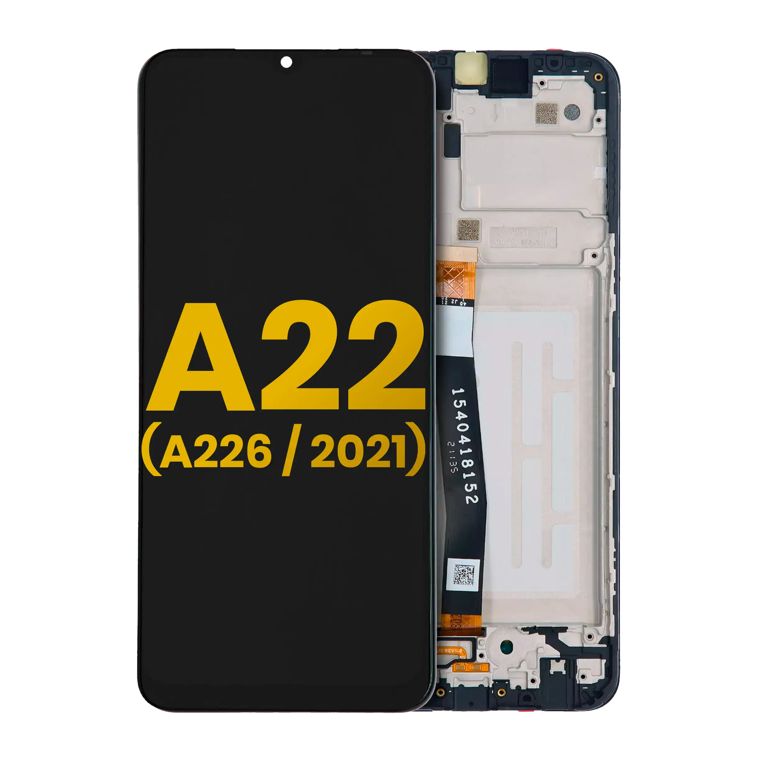 Lcd Assembly With Frame Compatible For Samsung A22 5G (A226 / 2021) (Refurbished) (All Colors)