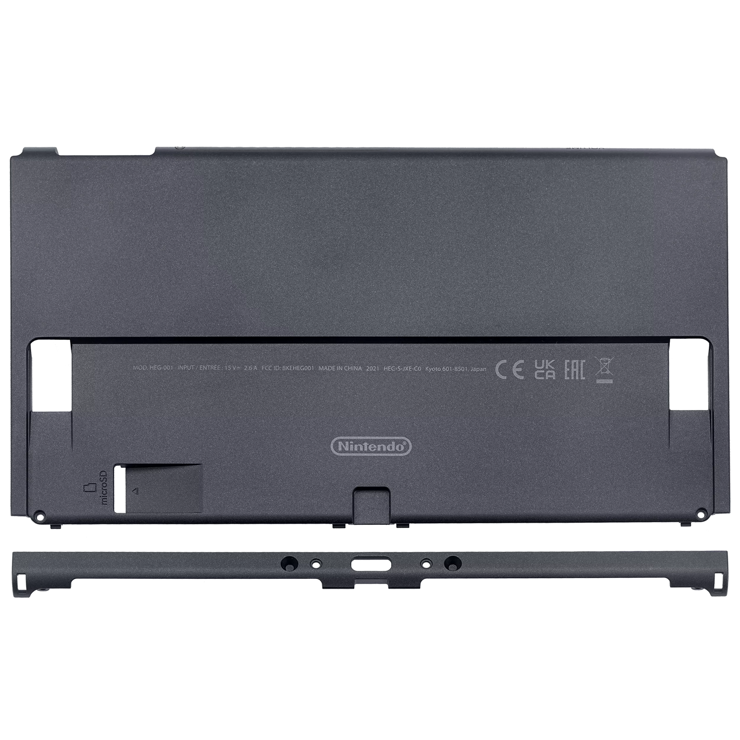 Housing Shell Backplate With Bottom Rail For Nintendo Switch Oled