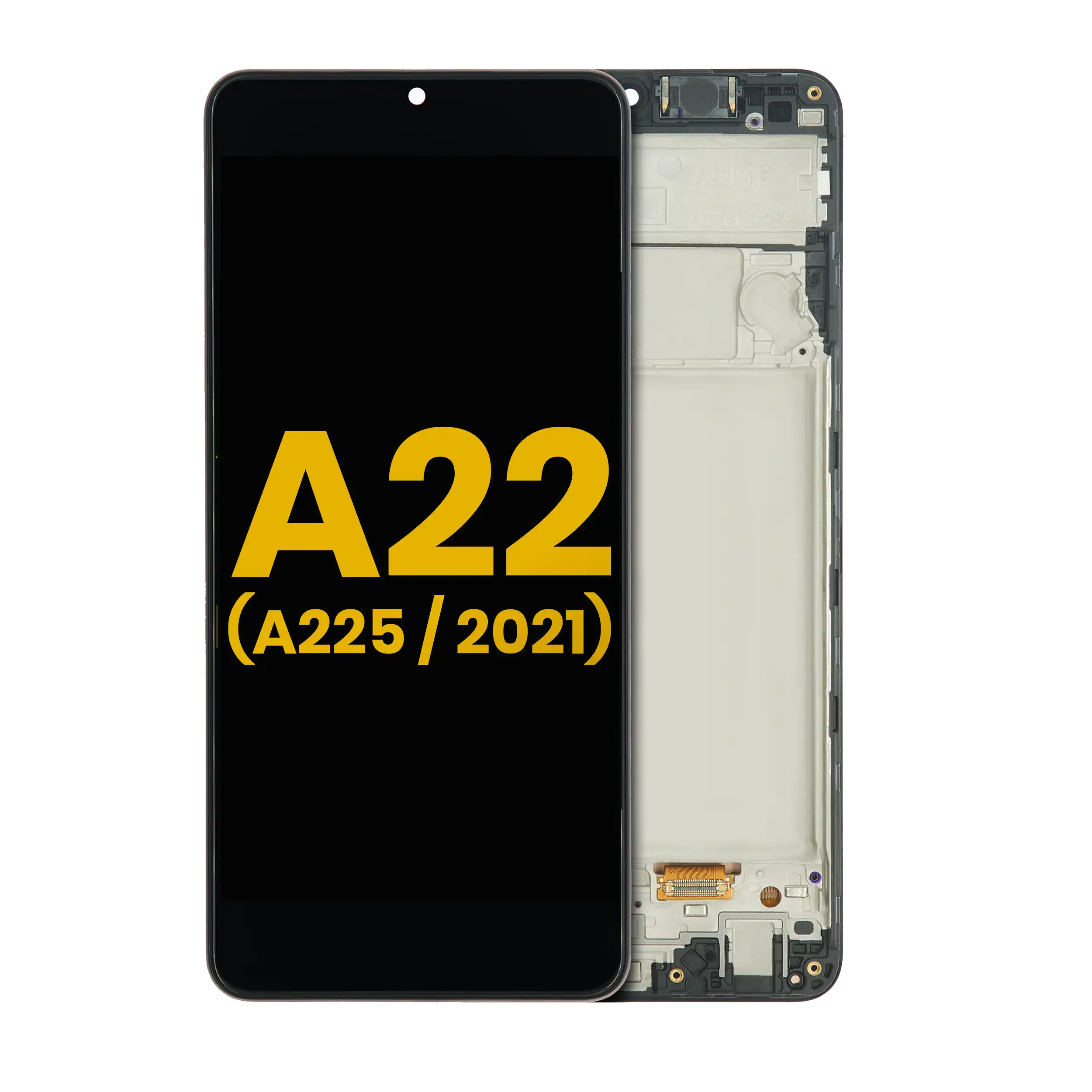 Oled Assembly With Frame Compatible For Samsung Galaxy A22 4G (A225 / 2021) (Refurbished) (All Colors)