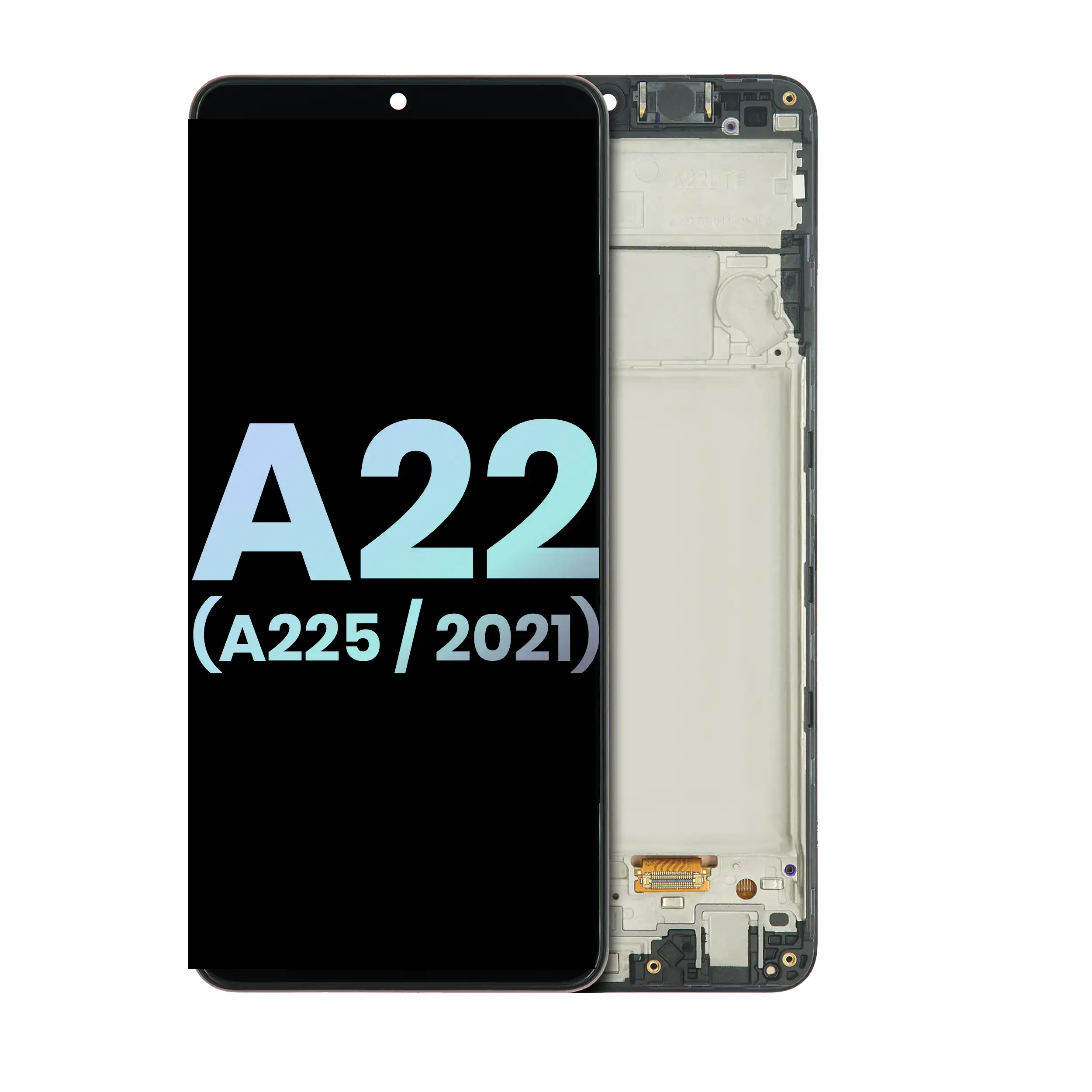 Oled Assembly With Frame Compatible For Samsung Galaxy A22 4G (A225 / 2021) (Service Pack) (All Colors)