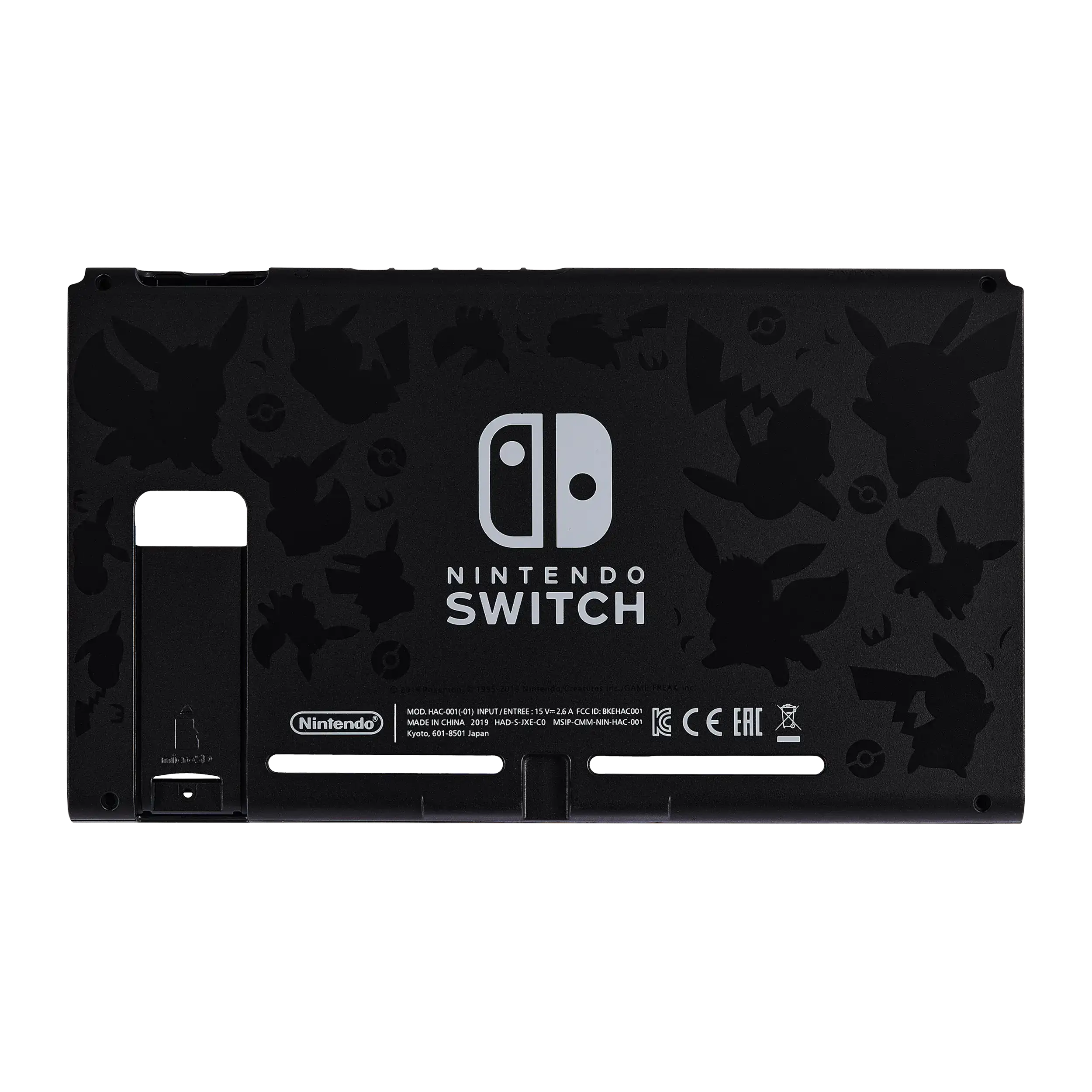 Back Cover Compatible For Nintendo Switch (Hac-001(-01) (Pikachu)