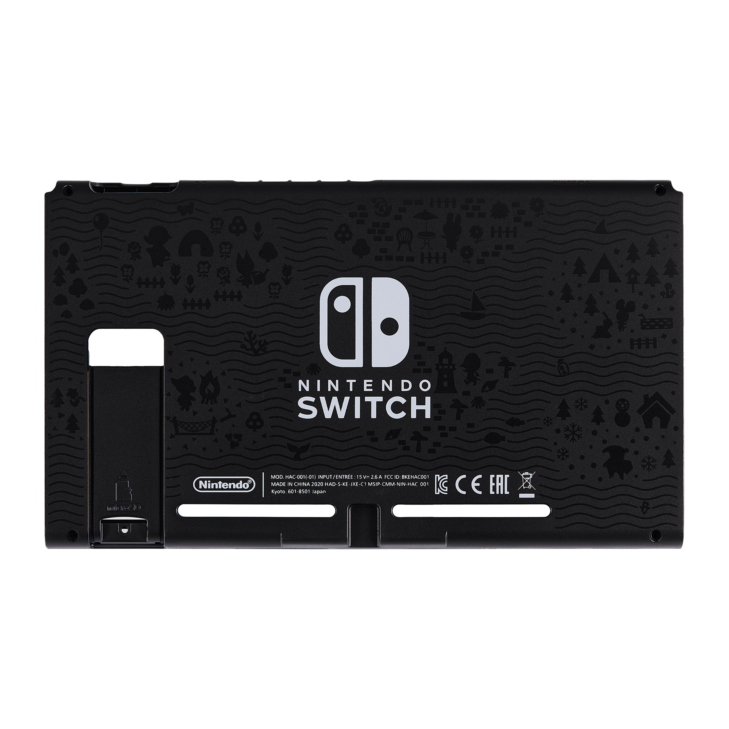 Back Cover Compatible For Nintendo Switch (Hac-001(-01) (Animal Forest)