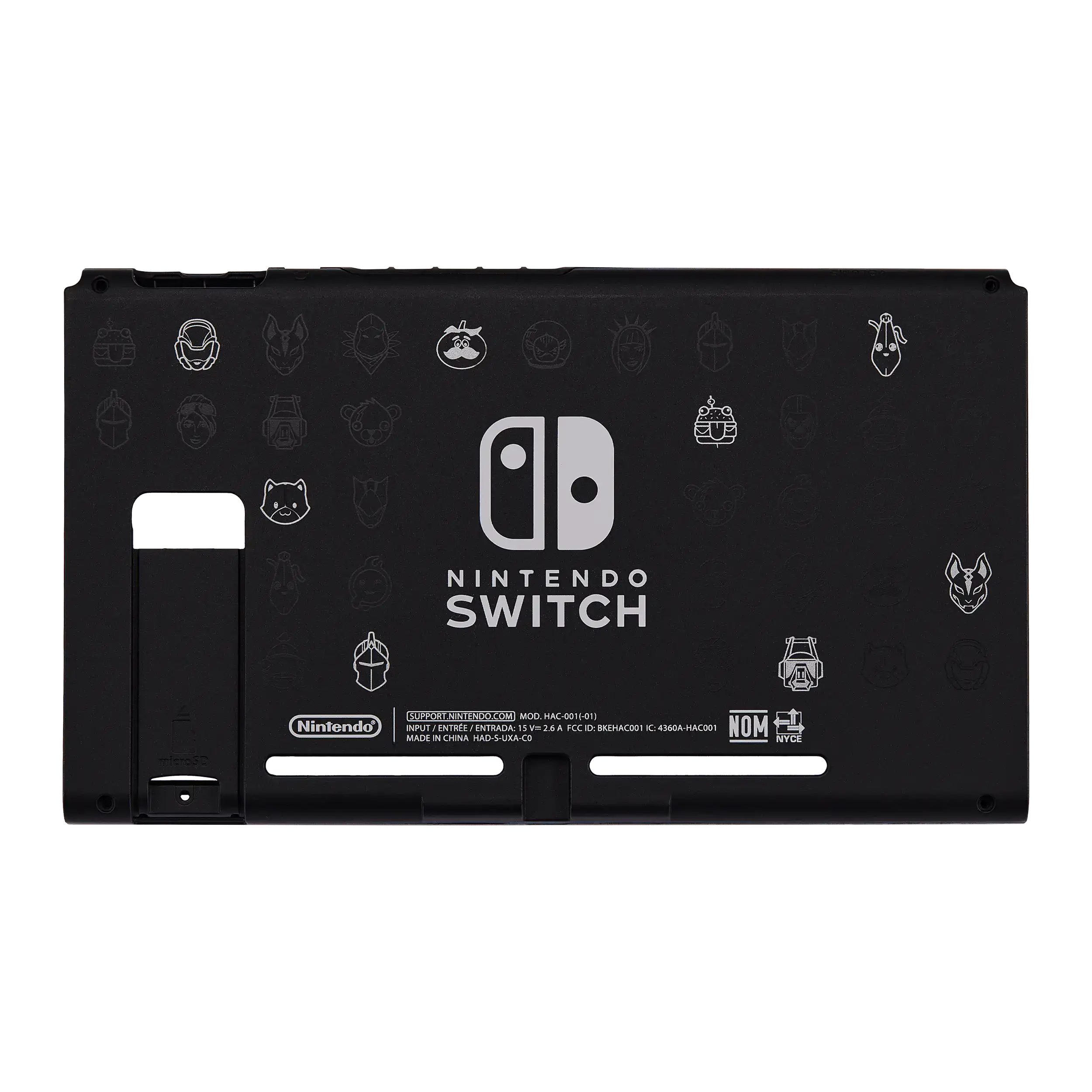 Back Cover Compatible For Nintendo Switch (Hac-001(-01) (Fortress)