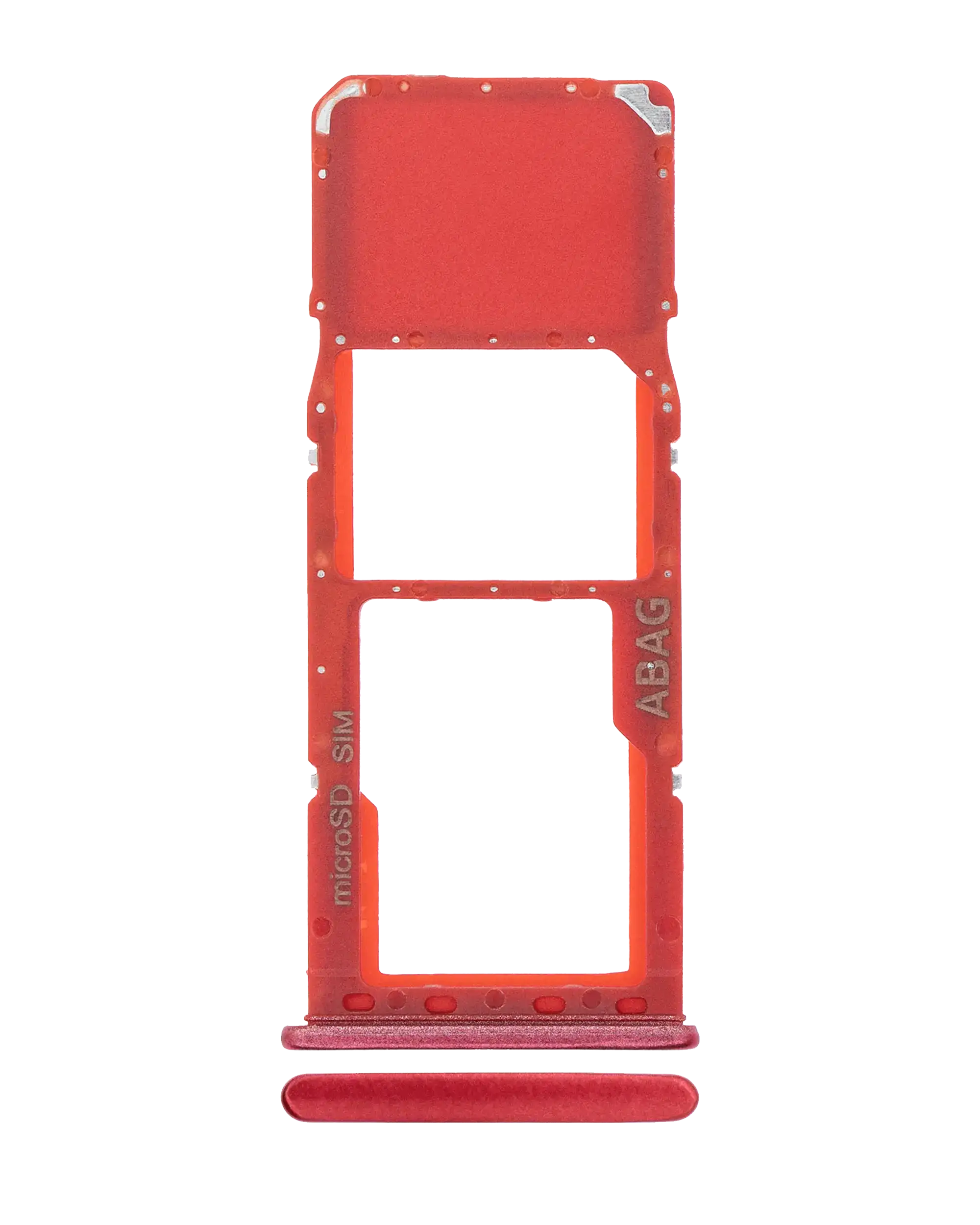 Single Sim Card Tray Compatible For Samsung Galaxy A21S (A217 / 2020) (Red)