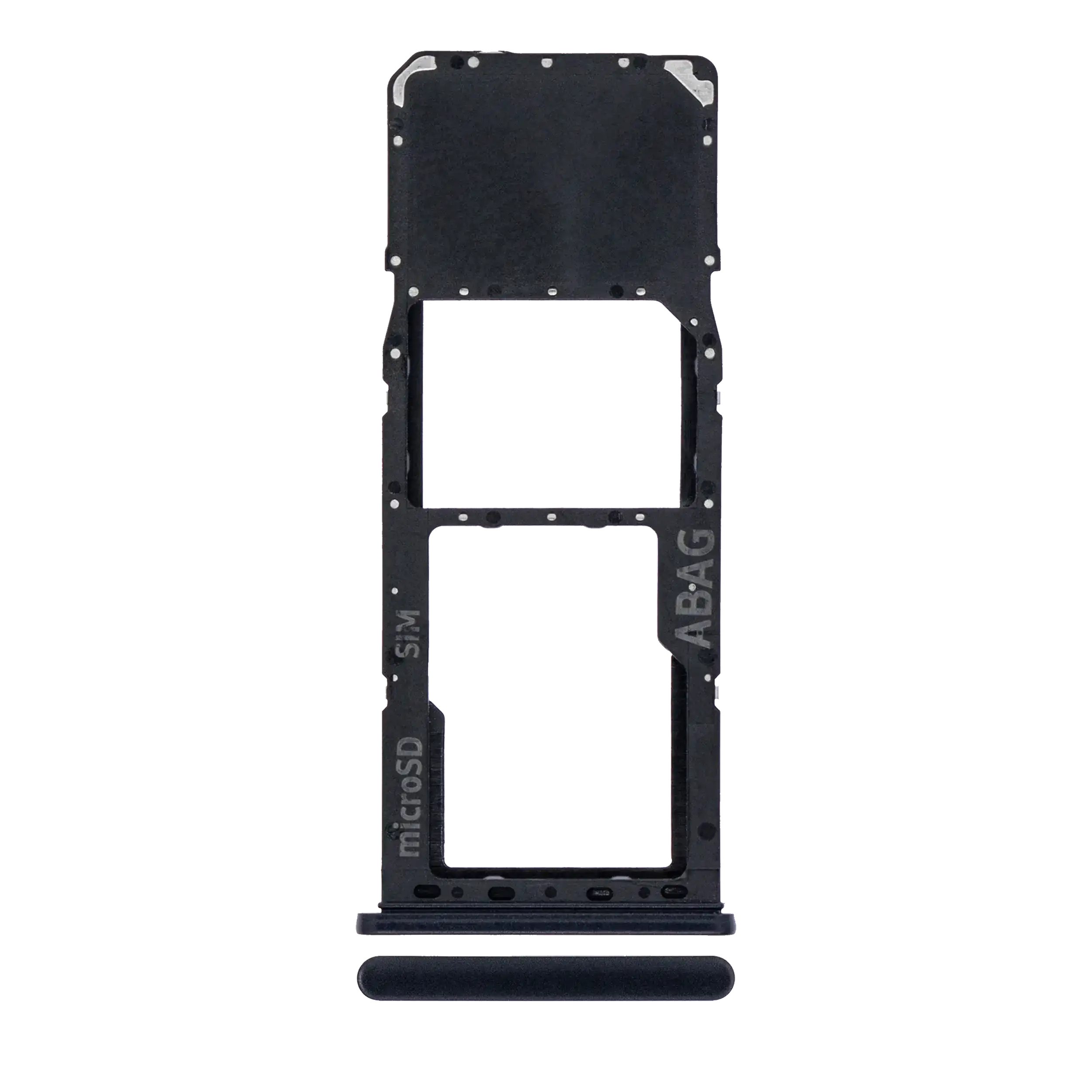 Single Sim Card Tray Compatible For Samsung Galaxy A21S (A217 / 2020) (Black)