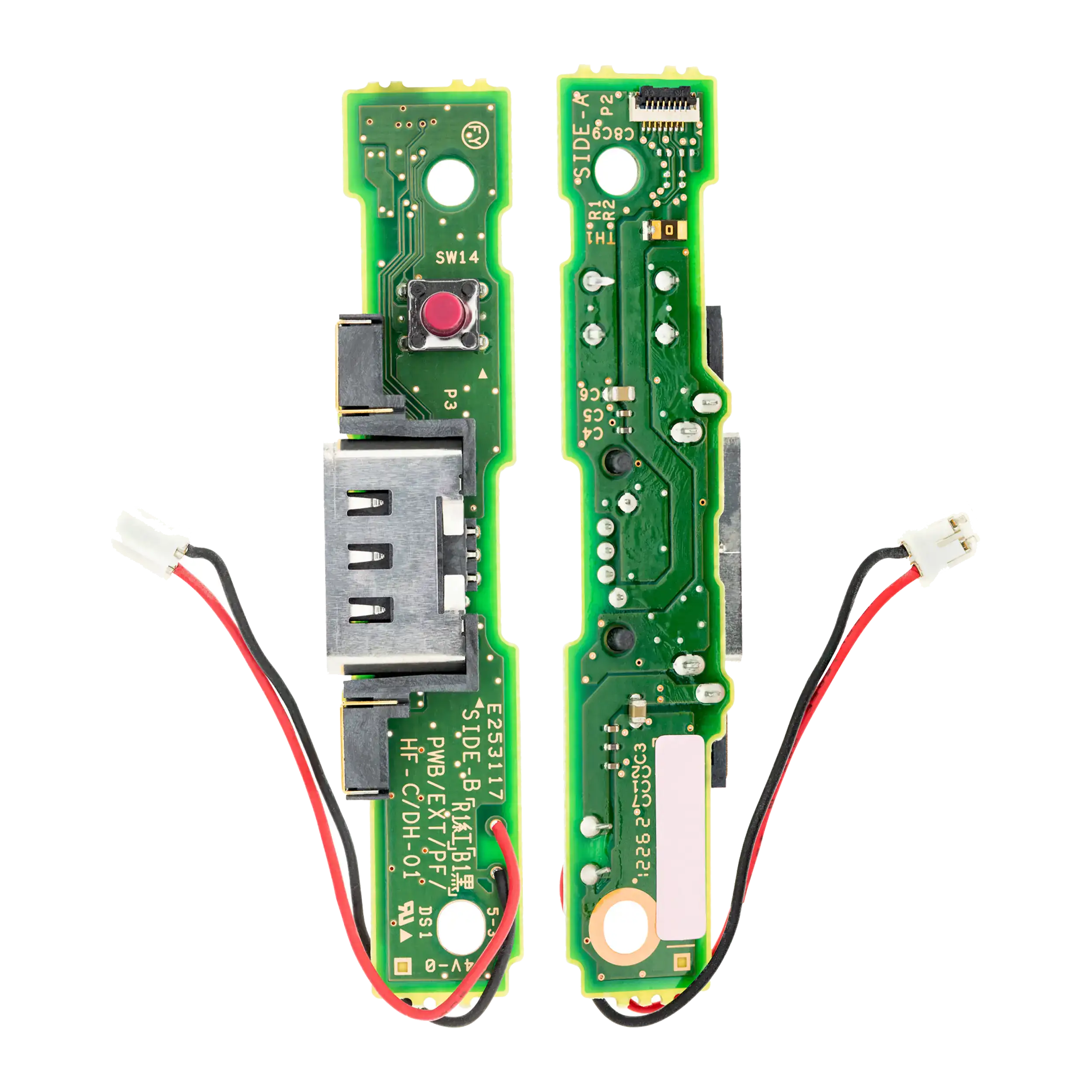 Charging Port With Pcb Board Compatible For Nintendo Wii U
