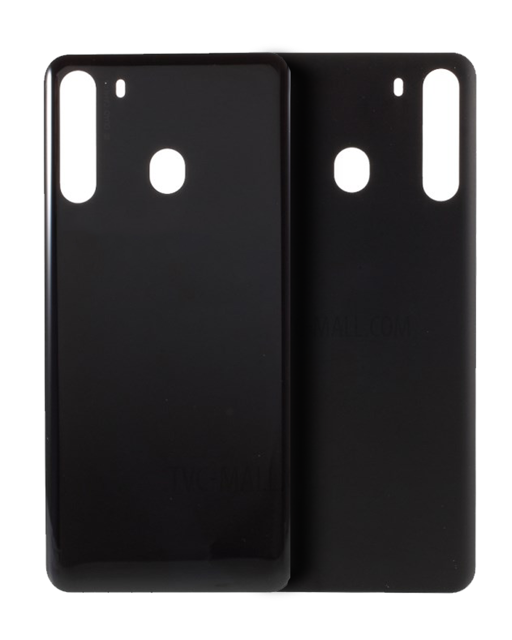 Back Cover Glass Compatible For Samsung Galaxy A21 (A215 / 2020) (Service Pack) (Black)