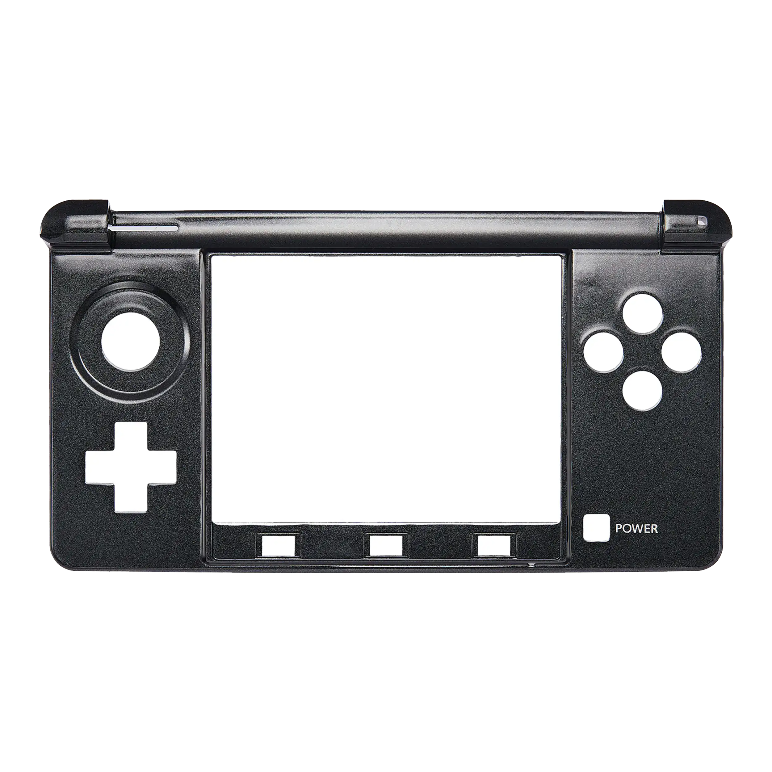Mid-Frame Housing Compatible For Nintendo 3Ds (Black)
