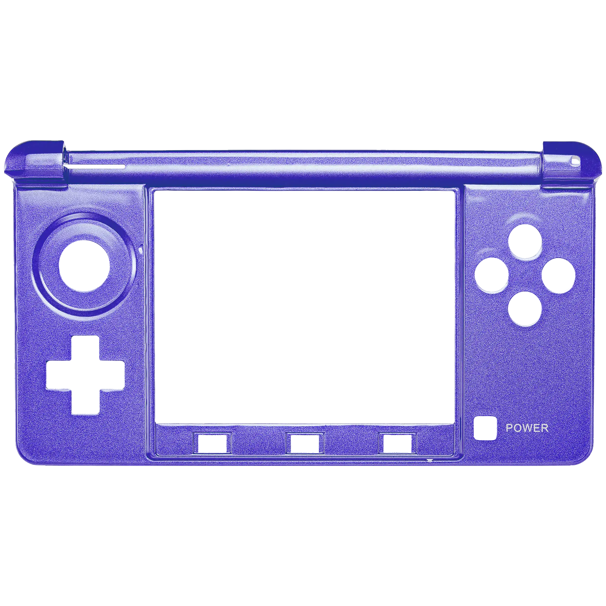 Mid-Frame Housing Compatible For Nintendo 3Ds (Purple)