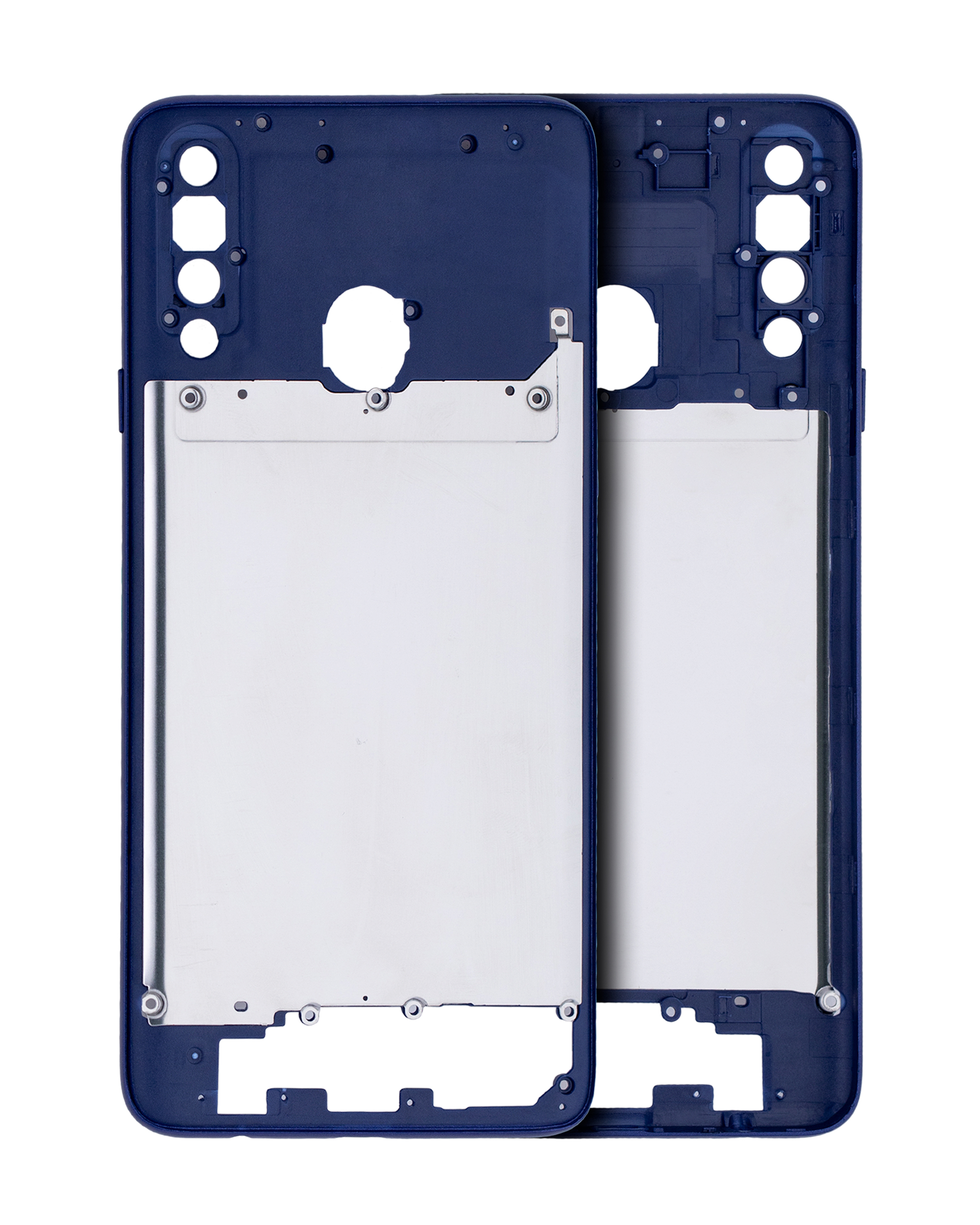 Mid-Frame Housing Compatible For Samsung Galaxy A20S (A207 / 2019) (Aftermarket Plus) (Blue)