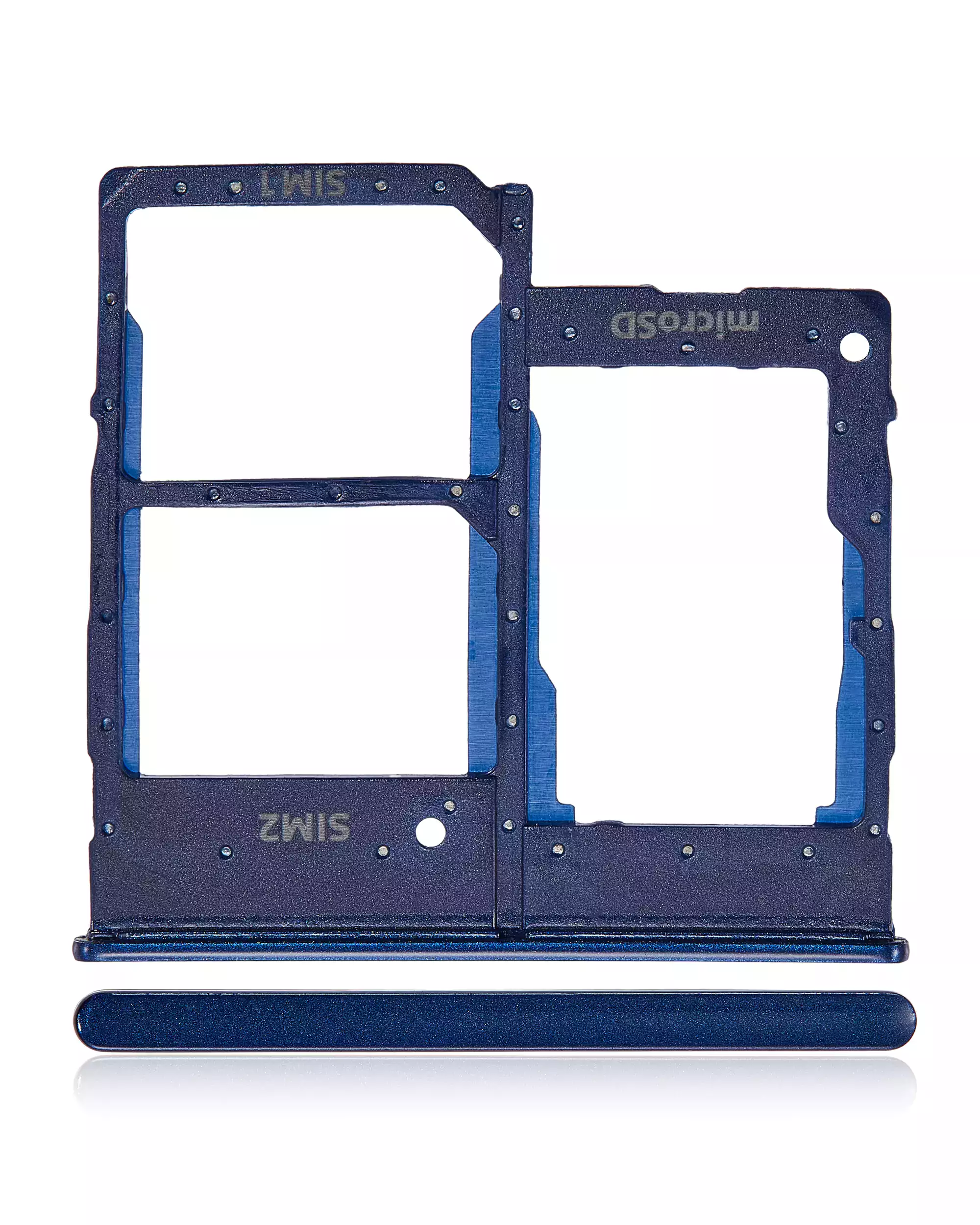 Dual Sim Card Tray Compatible For Samsung Galaxy A20E (A202 / 2019) (Blue)