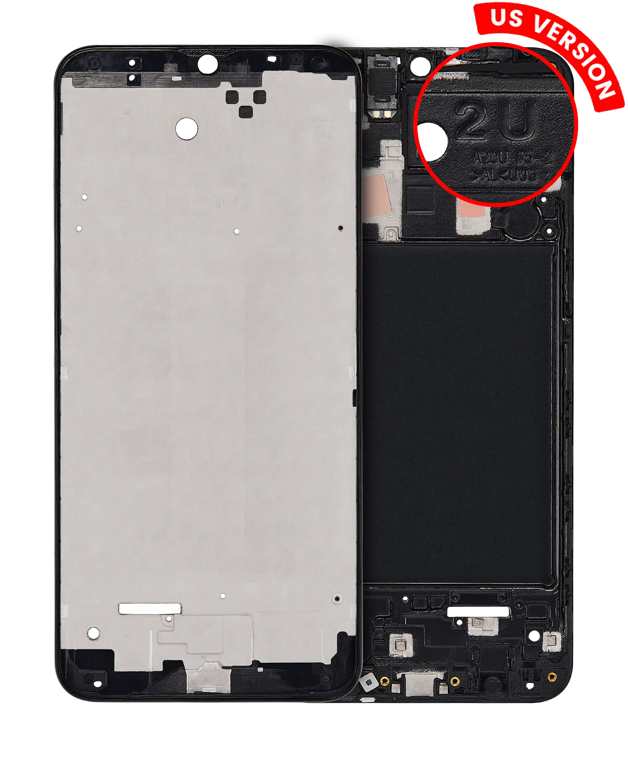 Lcd-Frame Compatible For Samsung Galaxy A20 (A205 / 2019) (Us Version)
