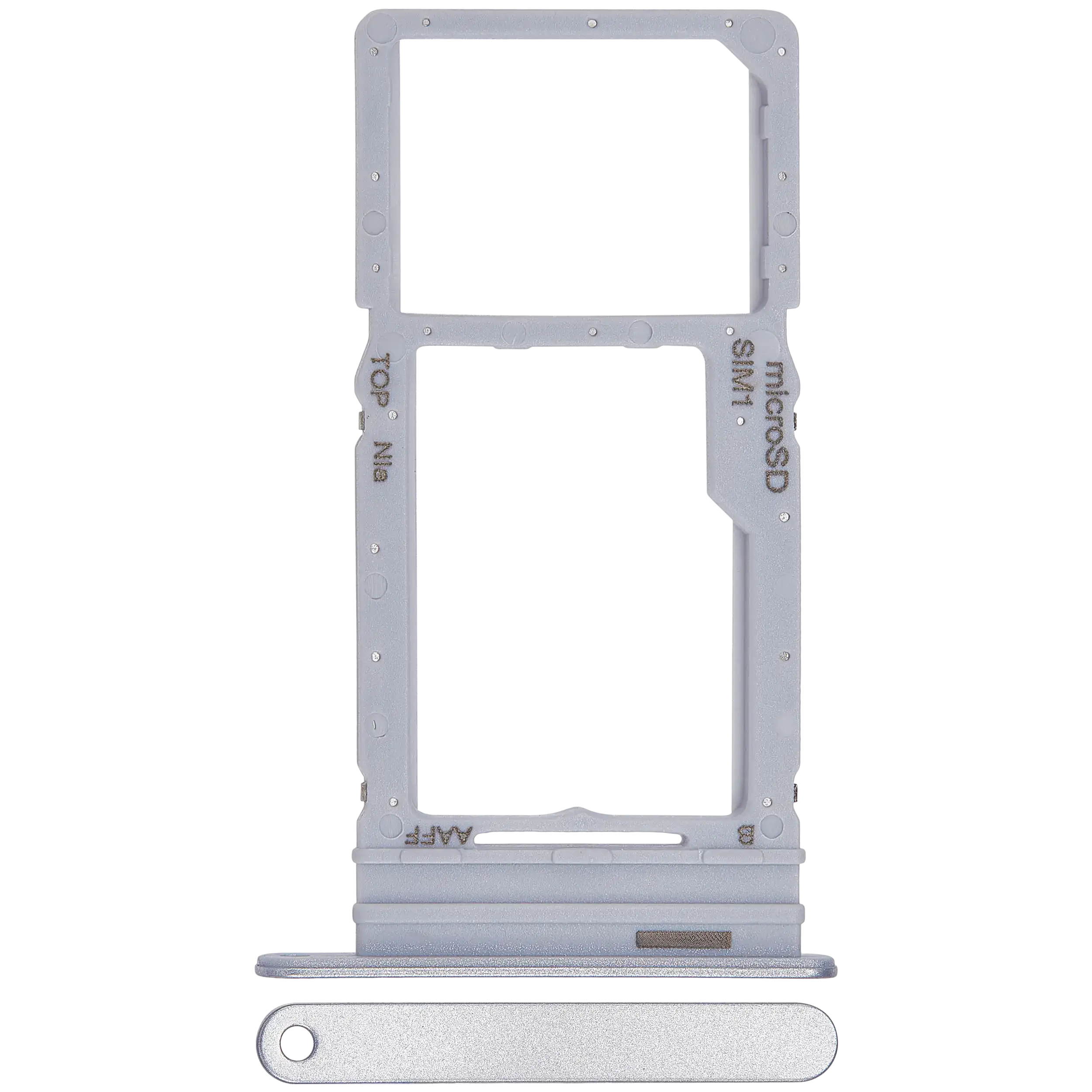 Single Sim Card Tray Compatible For Samsung Galaxy A16 5G (A166 / 2024) (Premium) (Light Gray)