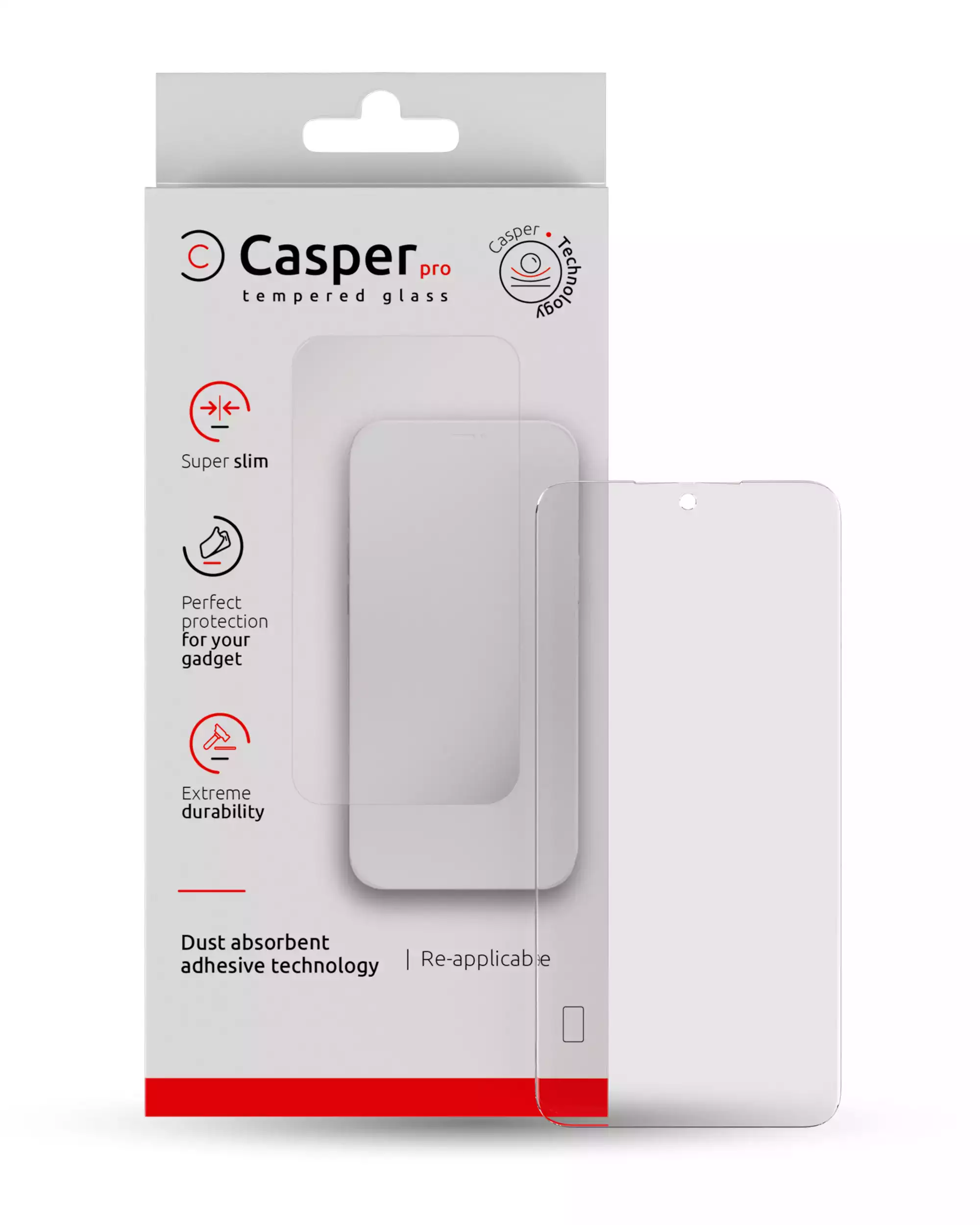 Casper Pro Screen Protector Compatible For Samsung Galaxy A16 5G (A166 / 2024) (Case Friendly) (Retail Pack)