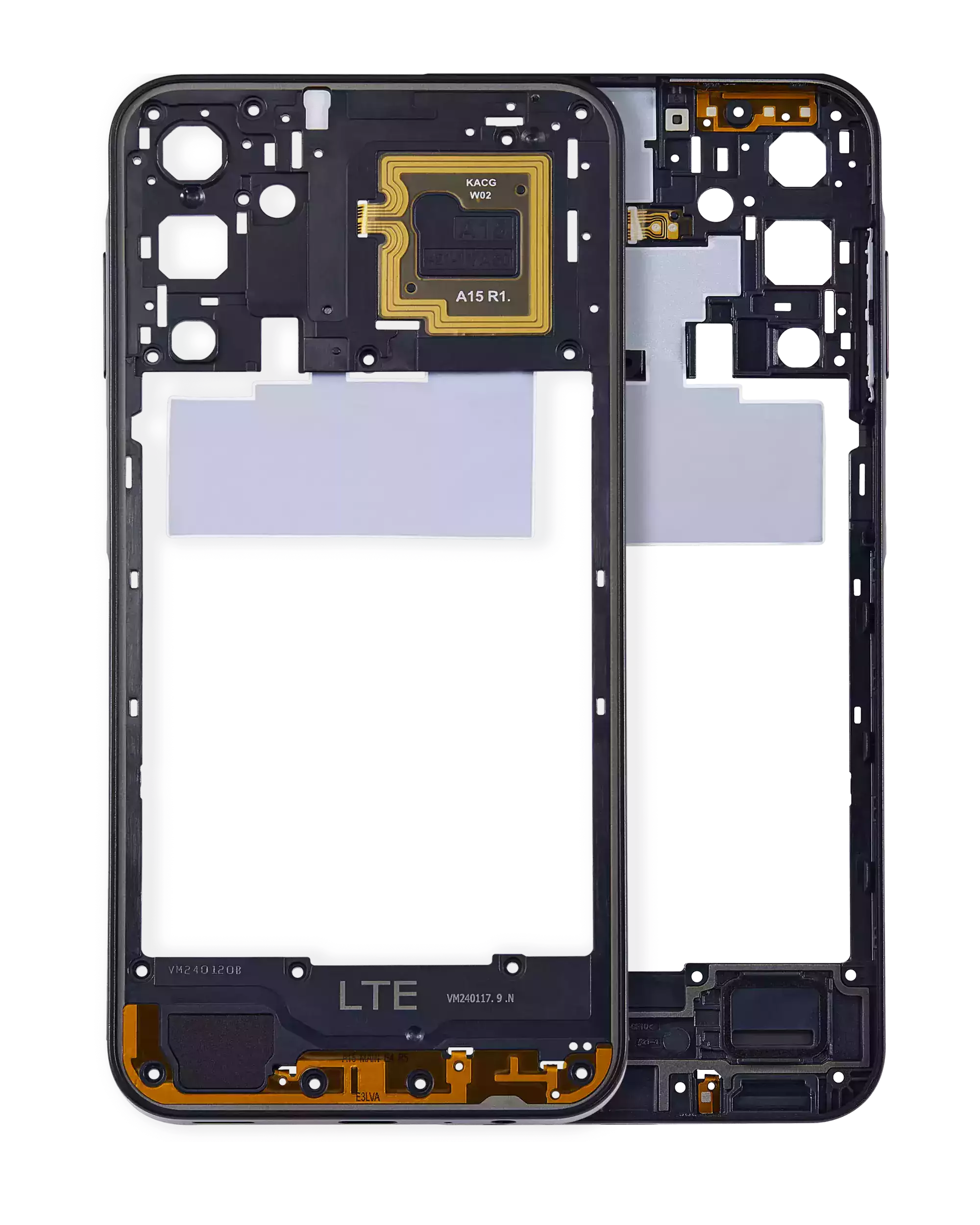 Mid-Frame Housing Compatible For Samsung Galaxy A15 5G (A156 / 2023) (Brave Black)