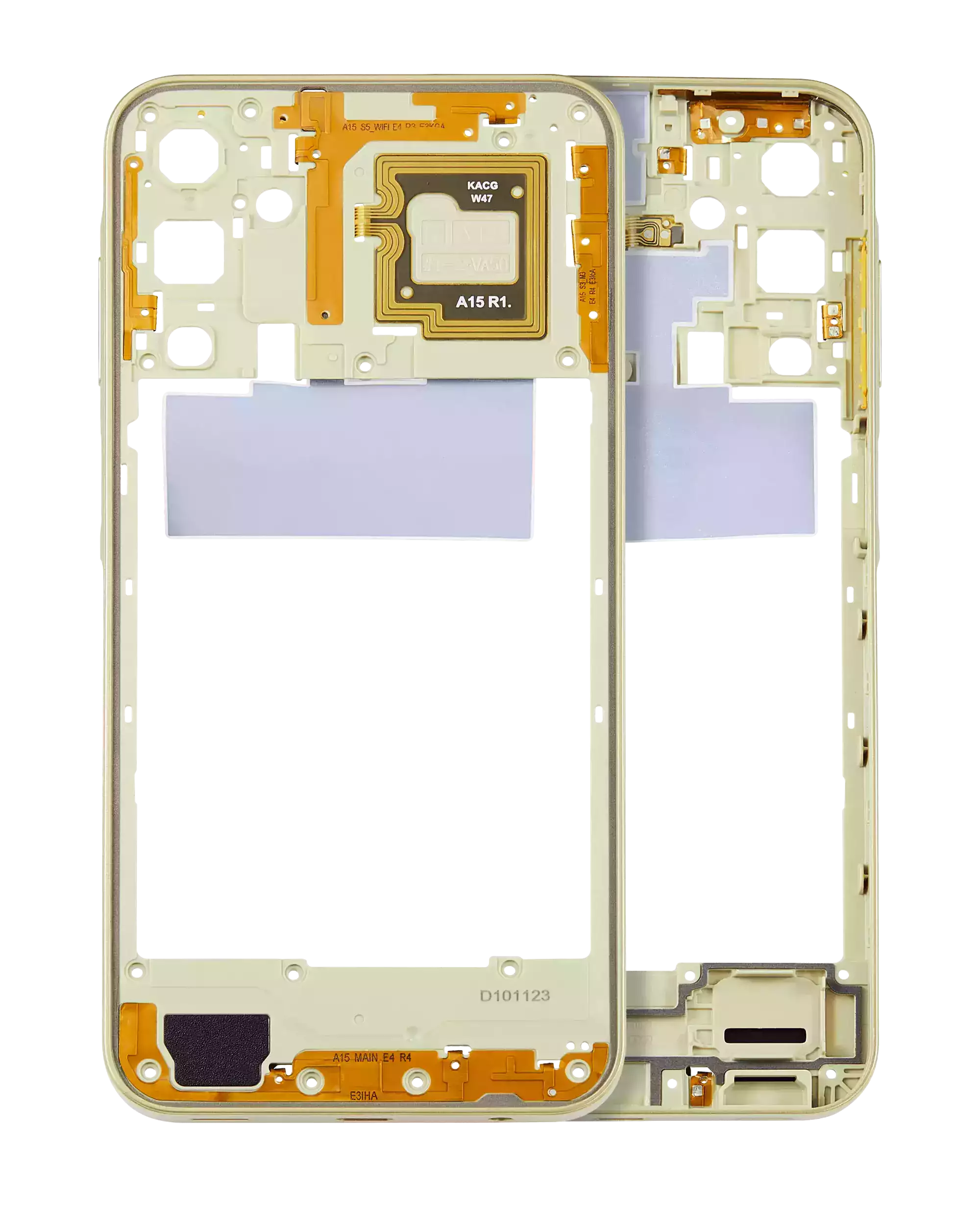 Mid-Frame Housing Compatible For Samsung Galaxy A15 (A155 / 2023) (Personality Yellow)