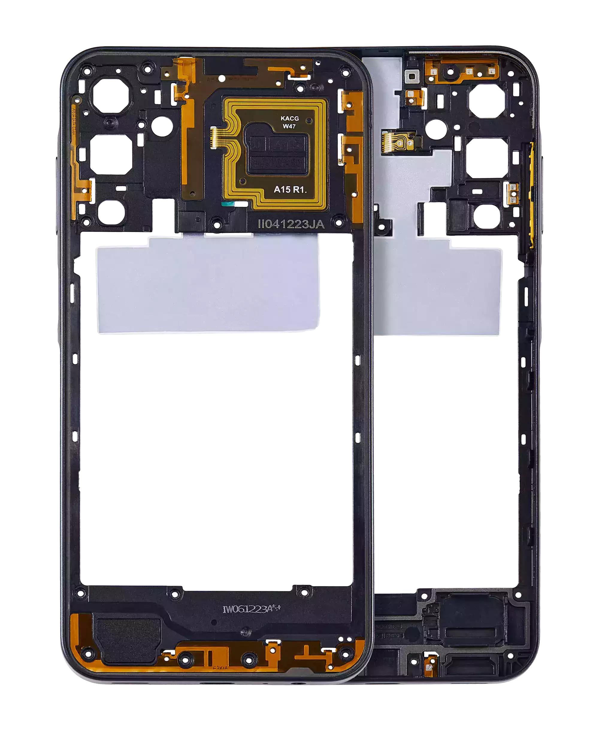 Mid-Frame Housing Compatible For Samsung Galaxy A15 (A155 / 2023) (Brave Black)
