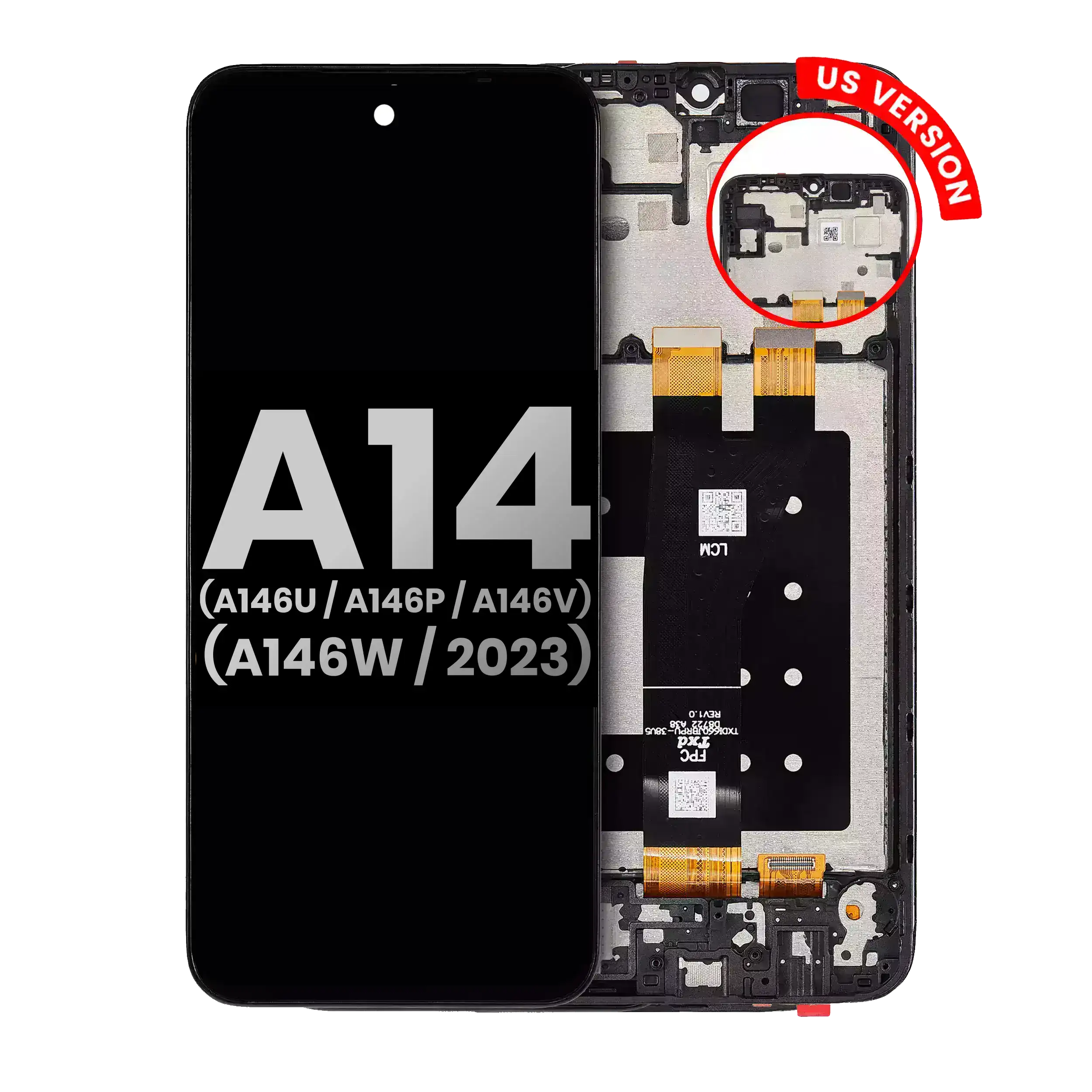 Lcd Assembly With Frame Compatible For Samsung Galaxy A14 5G (A146U / A146P / A146V / A146W / 2023) (Us Version) ( Pull Grade A) (All Colors)
