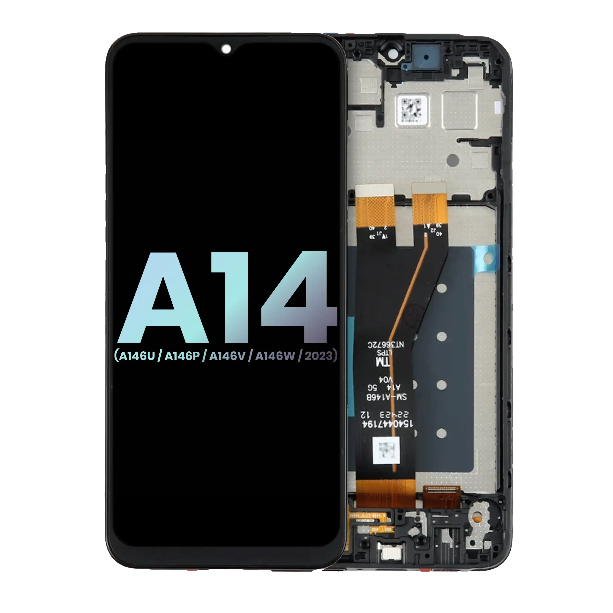 Lcd Assembly With Frame Compatible For Samsung Galaxy A14 5G (A146U / A146P / A146V / A146W / 2023) (Us Version) (Service Pack) (All Colors)