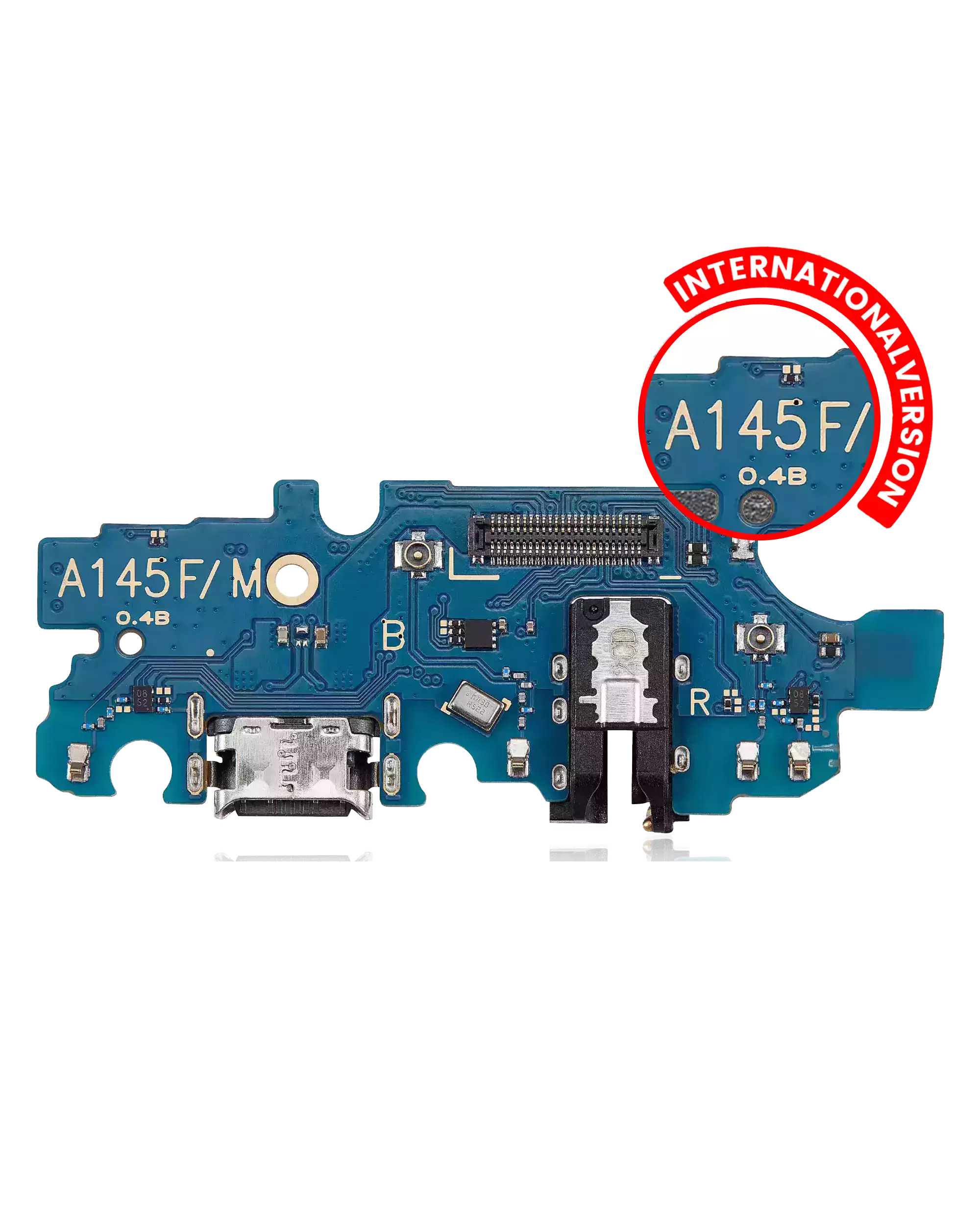 Charging Port With Board Compatible For Samsung Galaxy A14 (A145F / 2023) (International Version) (Aftermarket Plus)