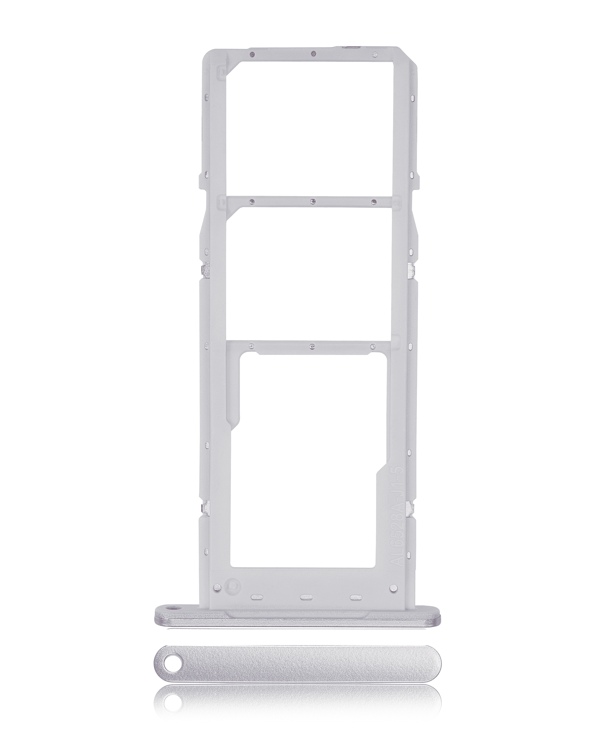 Dual Sim Card Tray Compatible For Samsung Galaxy A14 (A145F) (Silver)