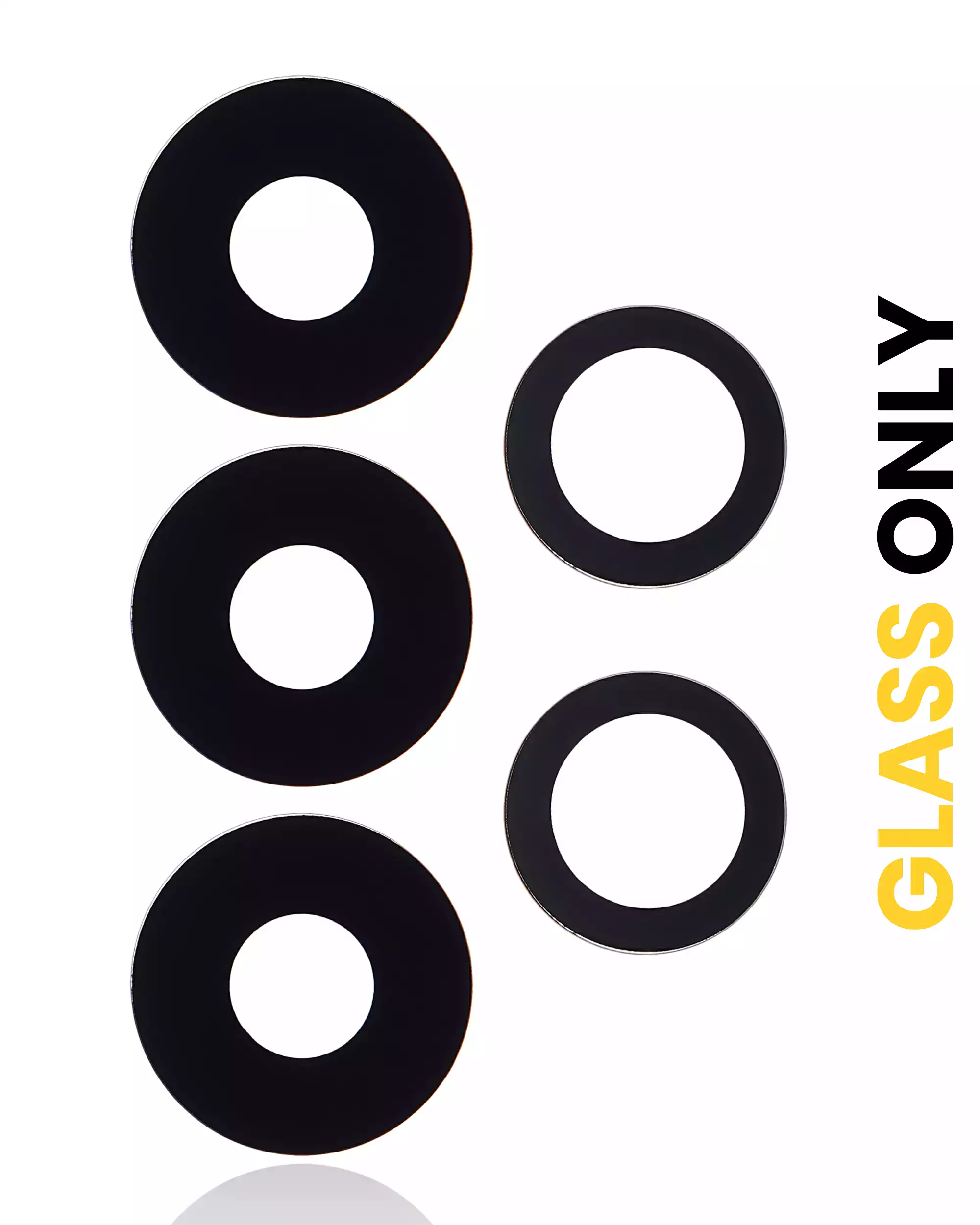 Back Camera Lens (Glass Only) With Adhesive Compatible For Samsung Galaxy A13 (A135 / 2022) (5 Piece Set)