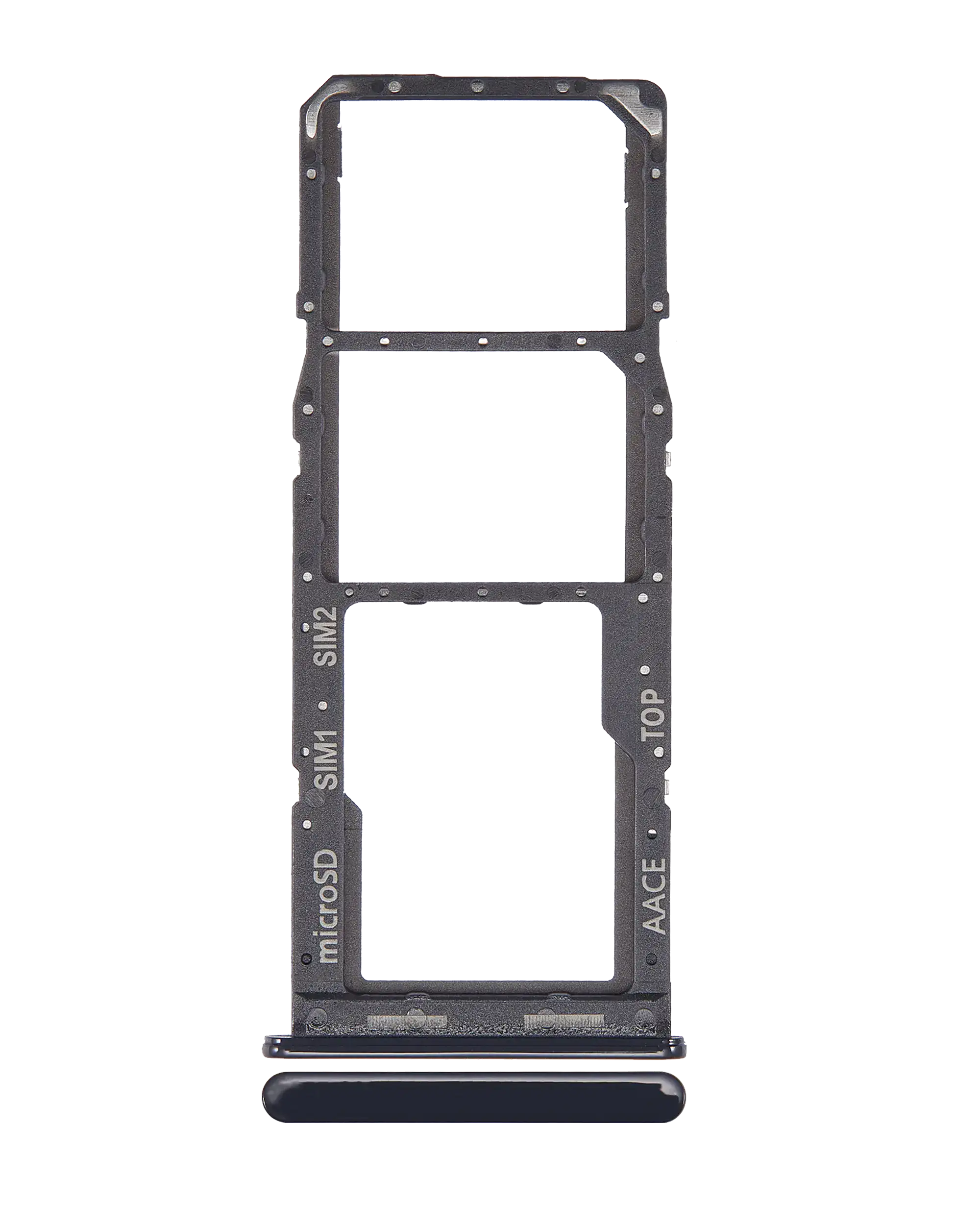 Dual Sim Card Tray Compatible For Samsung Galaxy A13 (A135 / 2022) (Black)