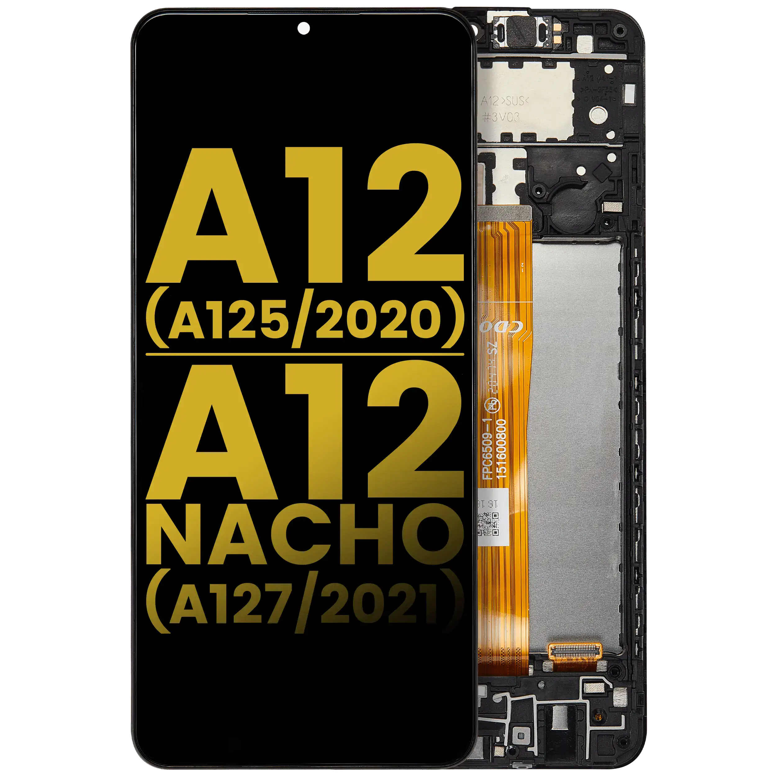 Lcd Assembly With Frame Compatible For Samsung Galaxy A12 (A125 / 2020) / A12 Nacho (A127 / 2021) (Refurbished) (All Colors)